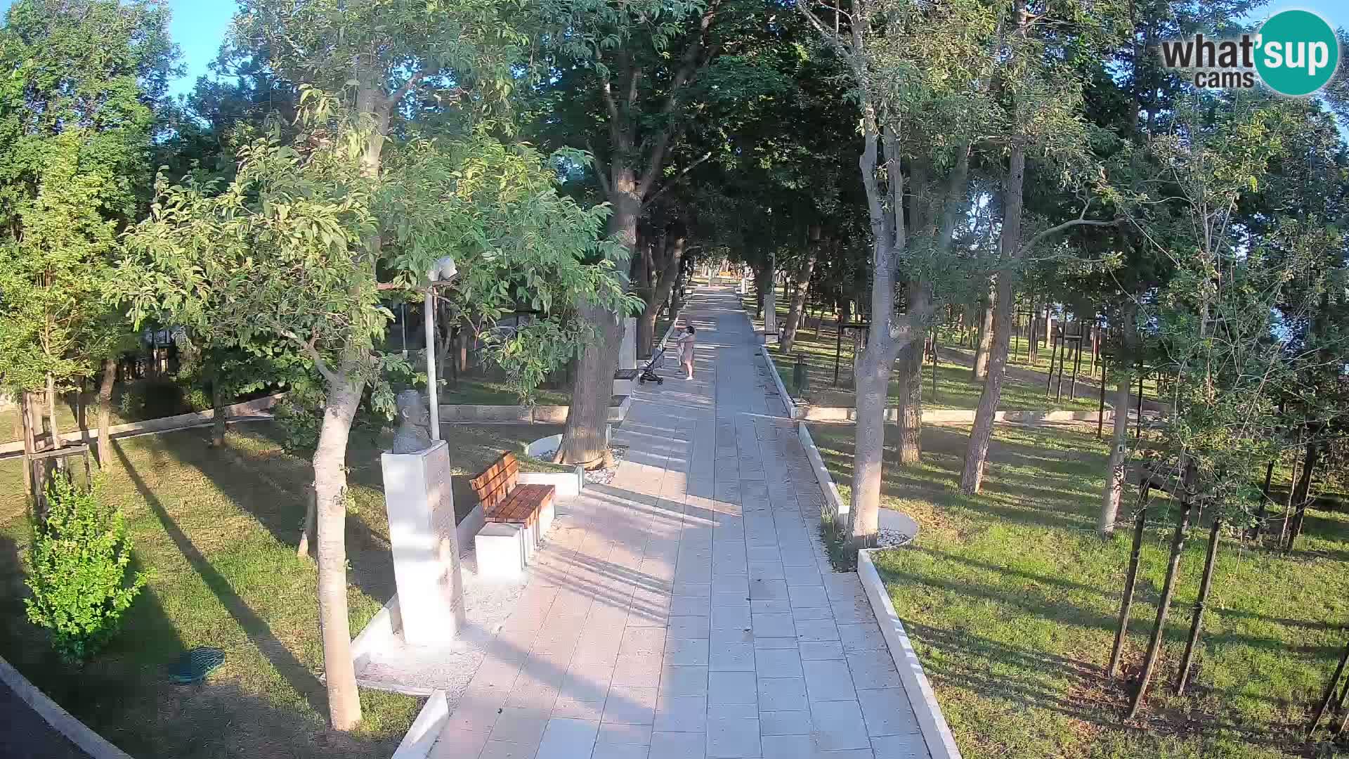 Webcam Schriftstellerpark Senj – Live am Meer