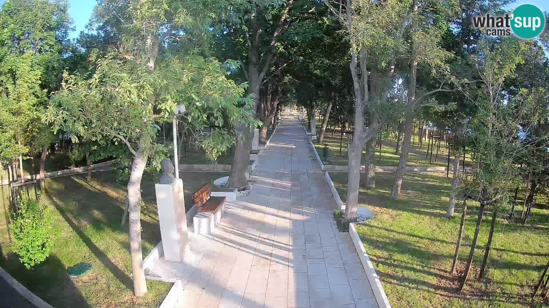 Webcam Schriftstellerpark Senj – Live am Meer
