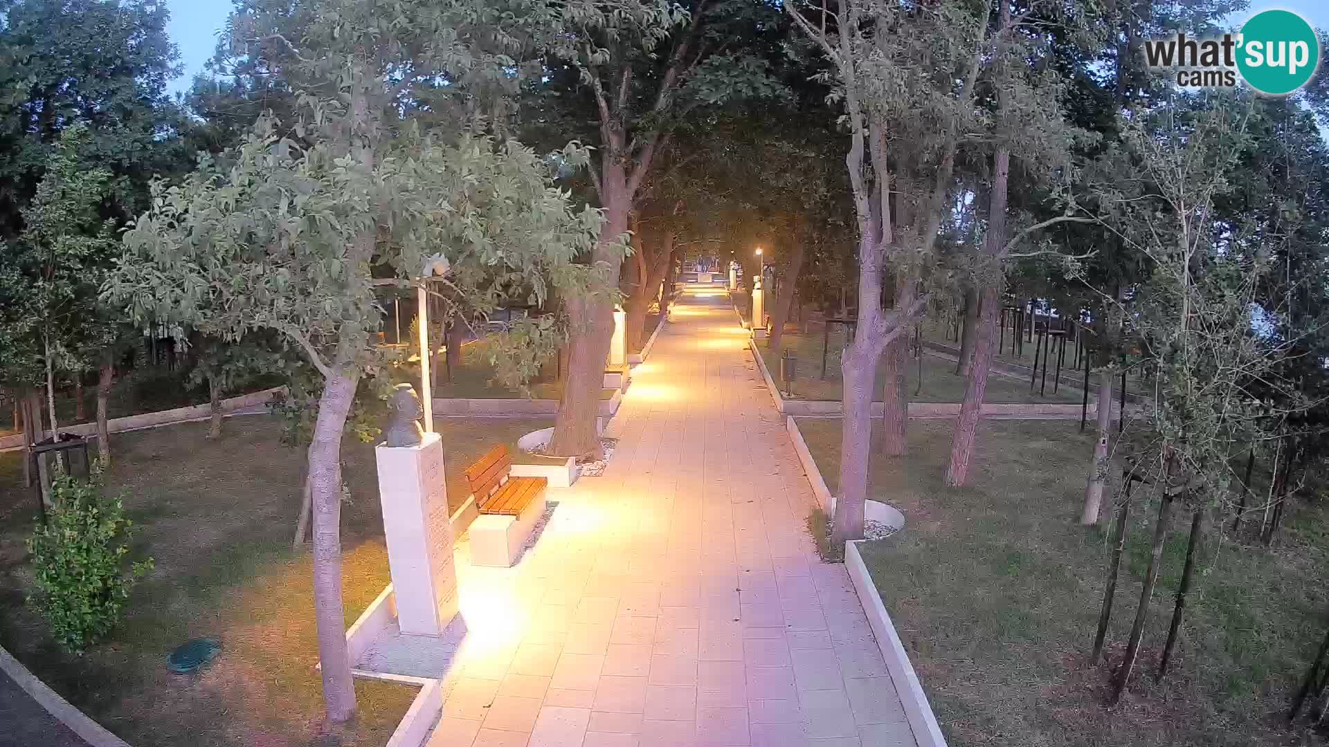 Webcam Schriftstellerpark Senj – Live am Meer