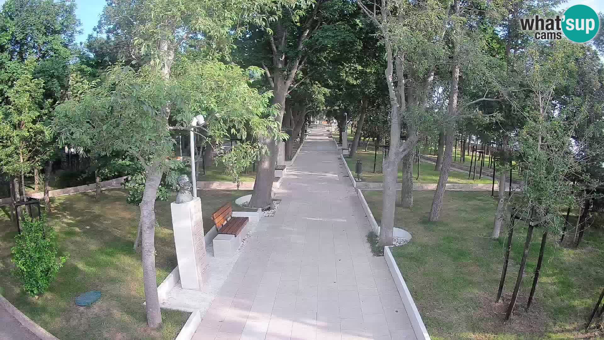 Writers’ Park Webcam Senj – Live by the Sea