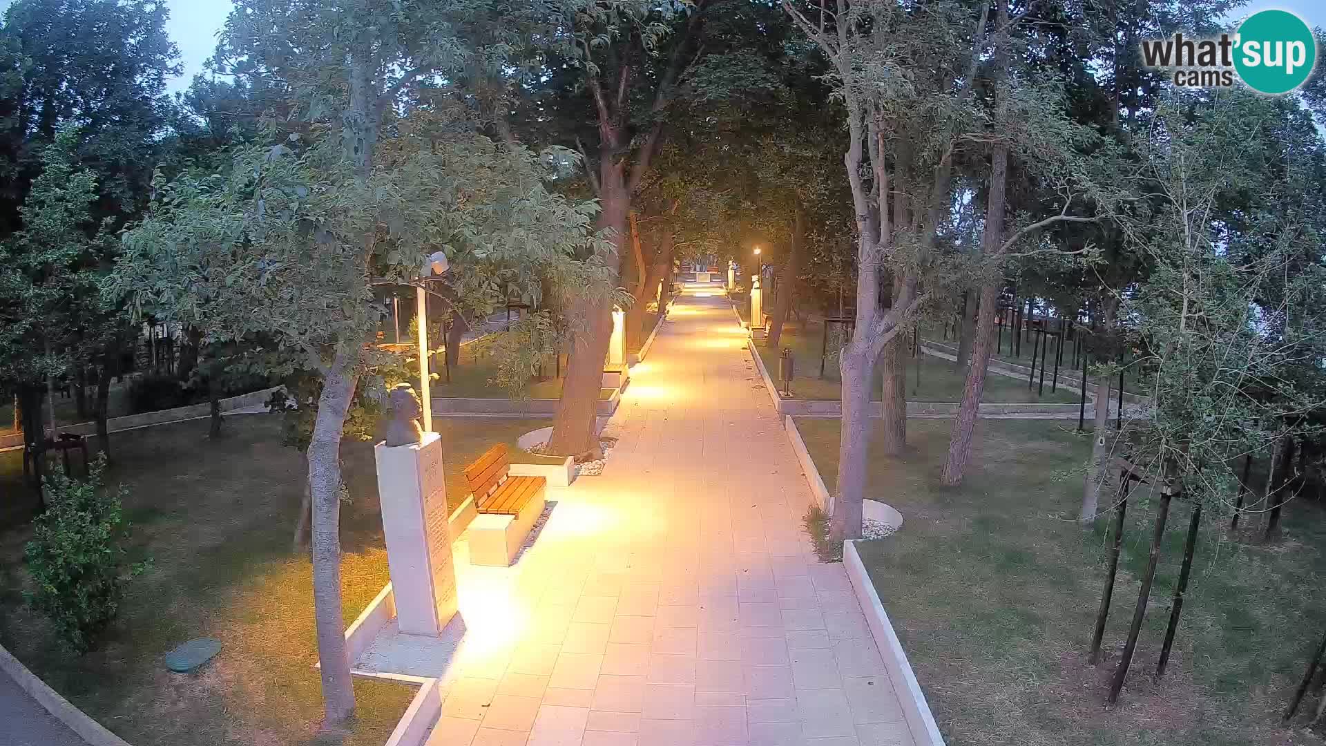 Writers’ Park Webcam Senj – Live by the Sea