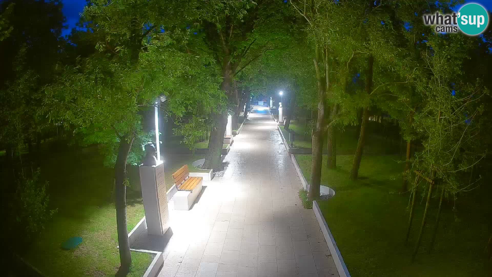 Writers’ Park Webcam Senj – Live by the Sea