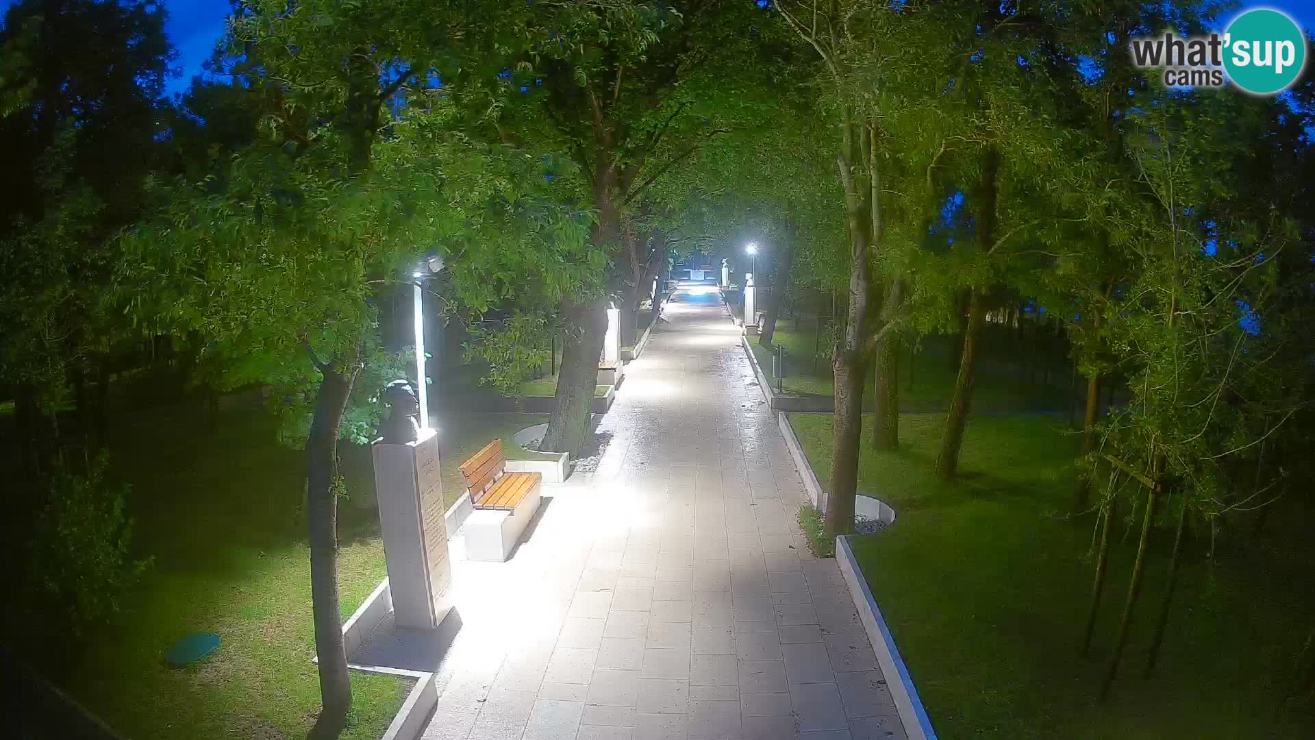 Writers’ Park Webcam Senj – Live by the Sea