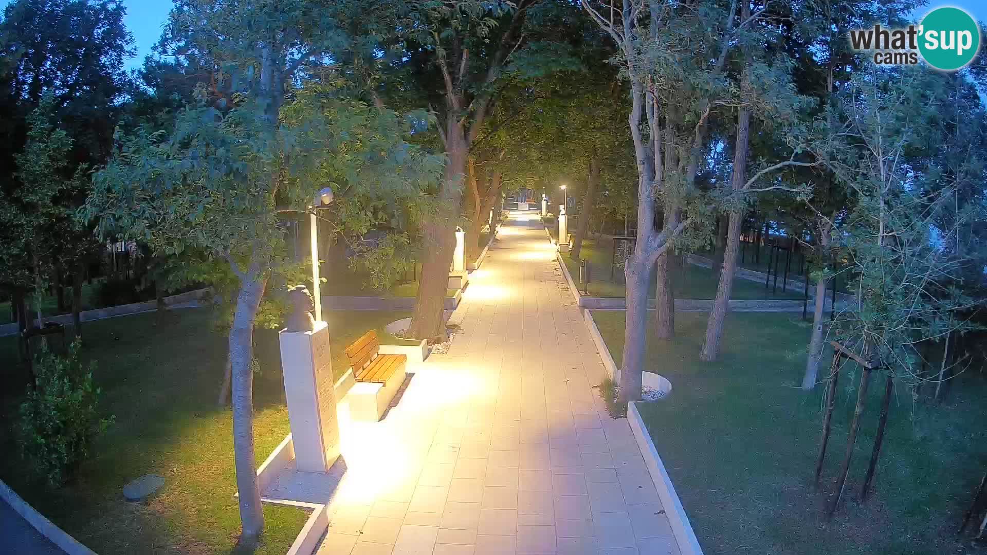 Writers’ Park Webcam Senj – Live by the Sea