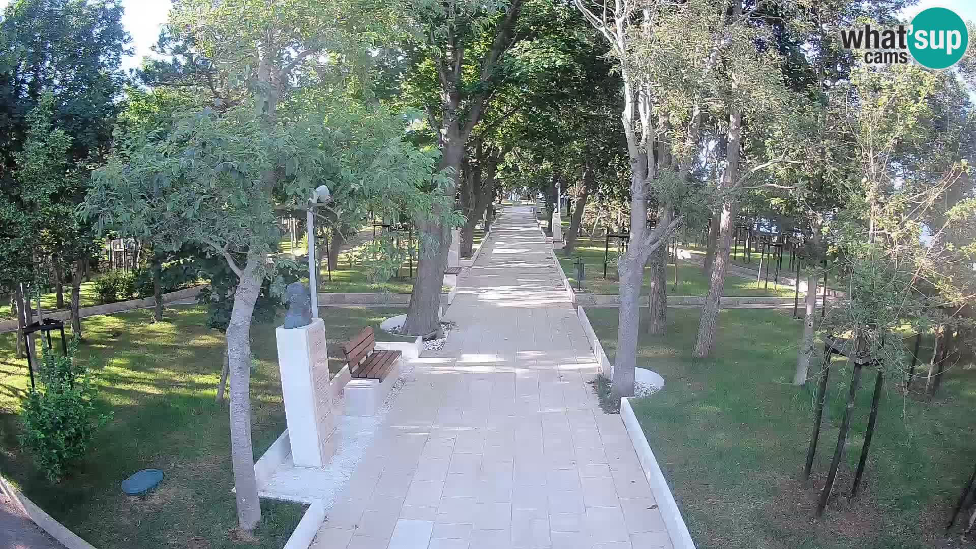 Webcam Schriftstellerpark Senj – Live am Meer