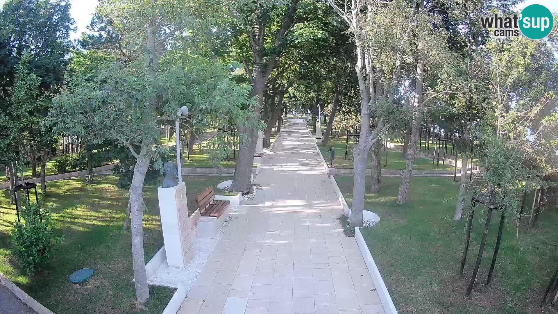 Webcam Schriftstellerpark Senj – Live am Meer