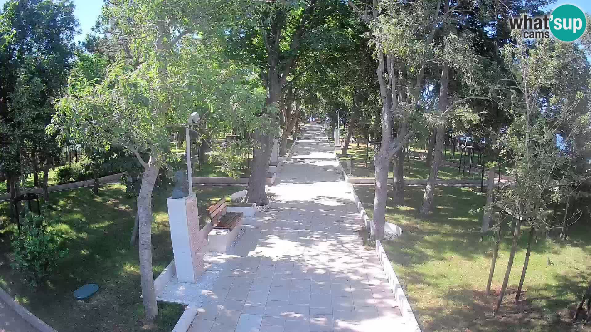 Webcam Schriftstellerpark Senj – Live am Meer