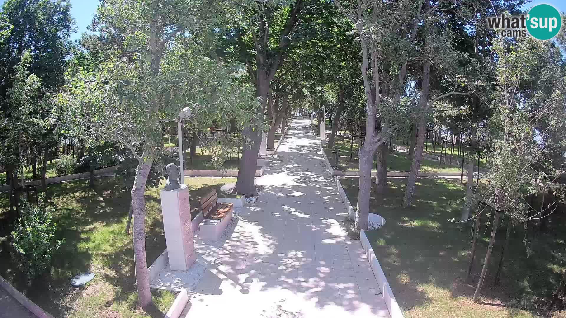 Writers’ Park Webcam Senj – Live by the Sea