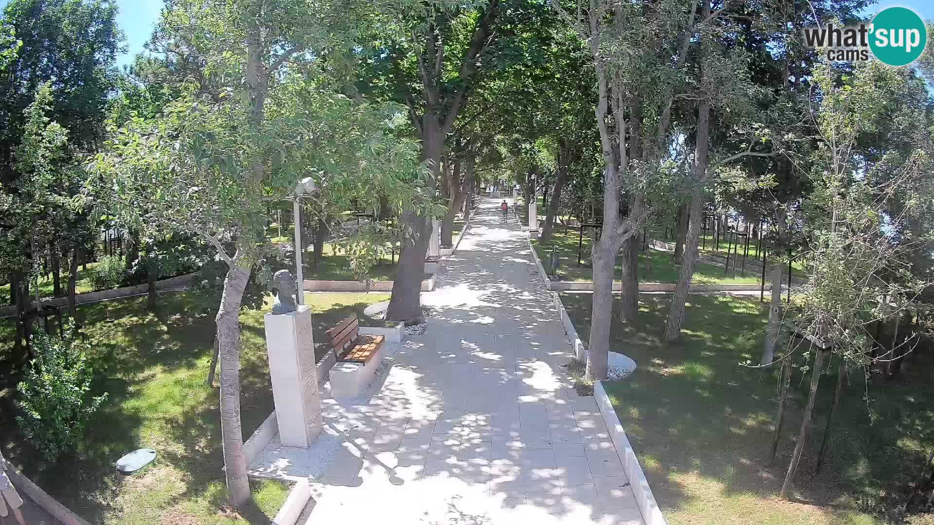 Webcam Schriftstellerpark Senj – Live am Meer
