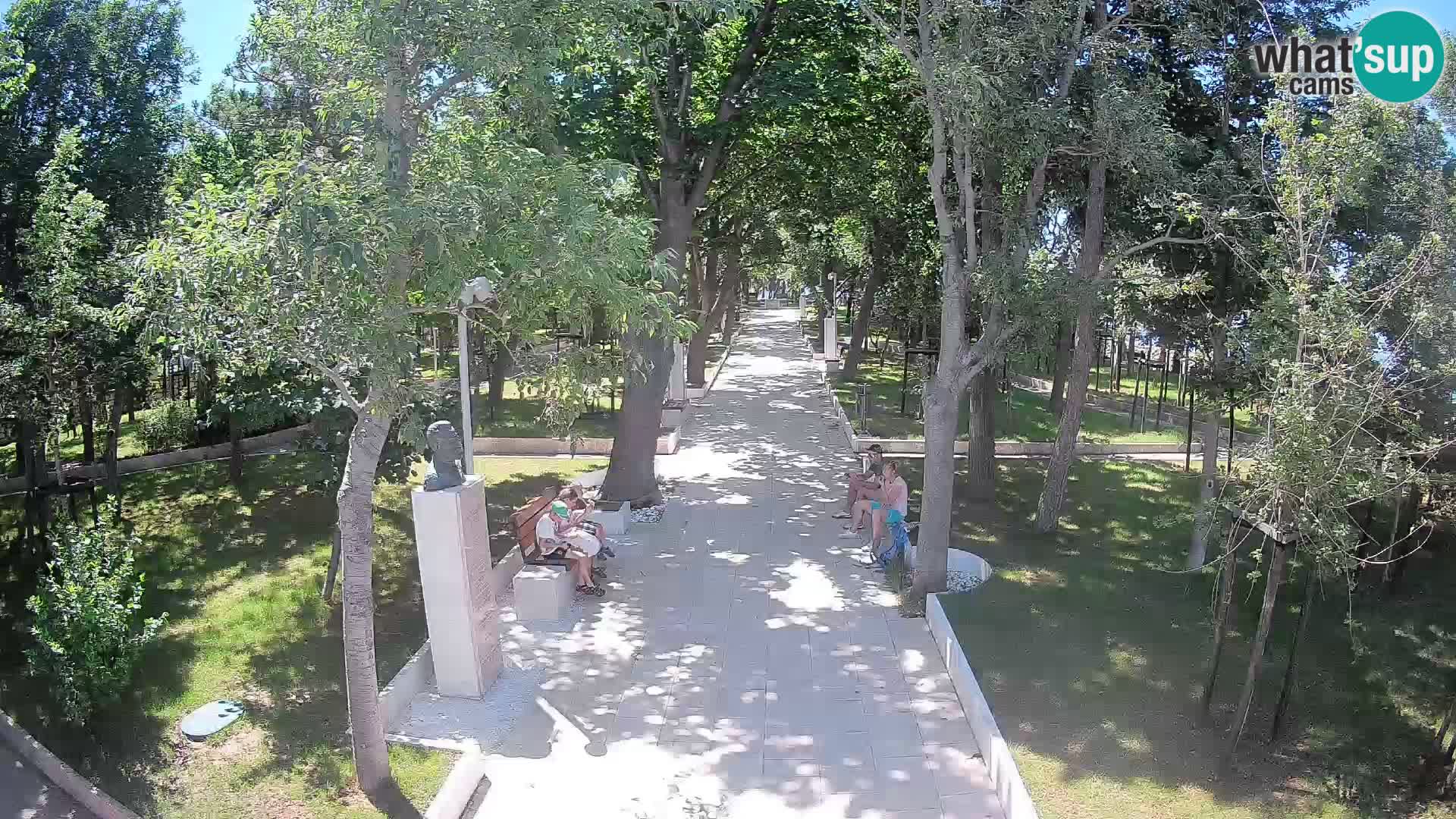 Writers’ Park Webcam Senj – Live by the Sea
