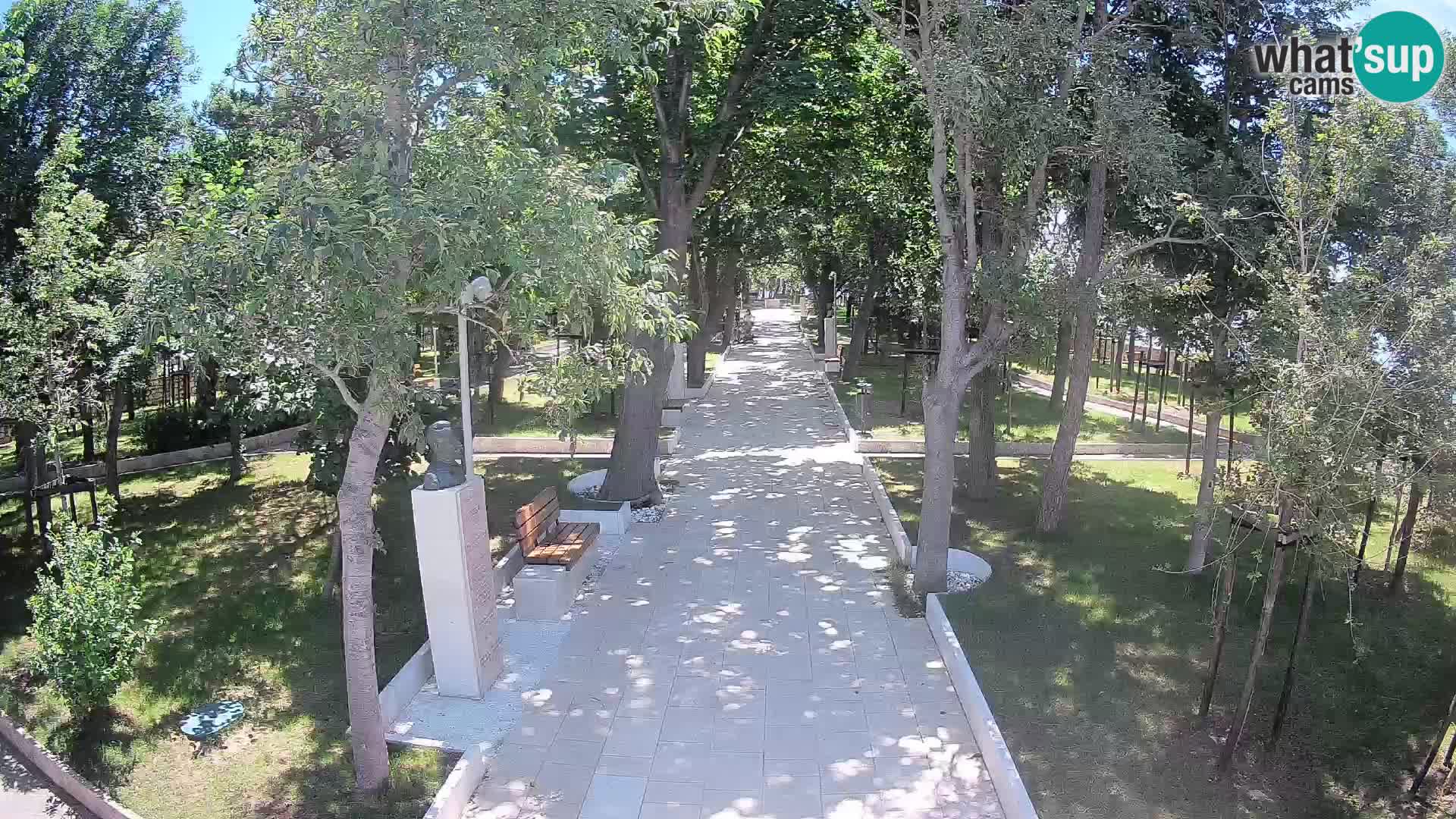 Webcam Schriftstellerpark Senj – Live am Meer
