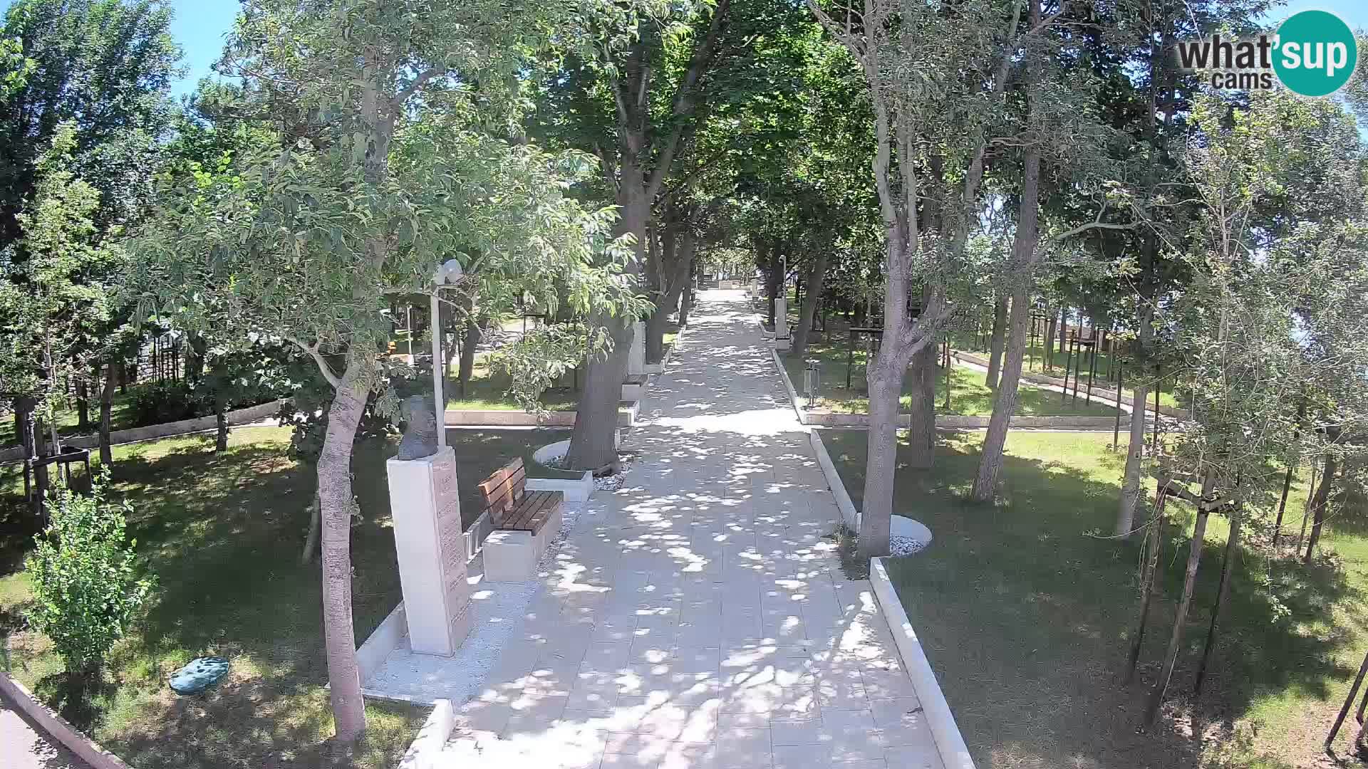 Webcam Schriftstellerpark Senj – Live am Meer