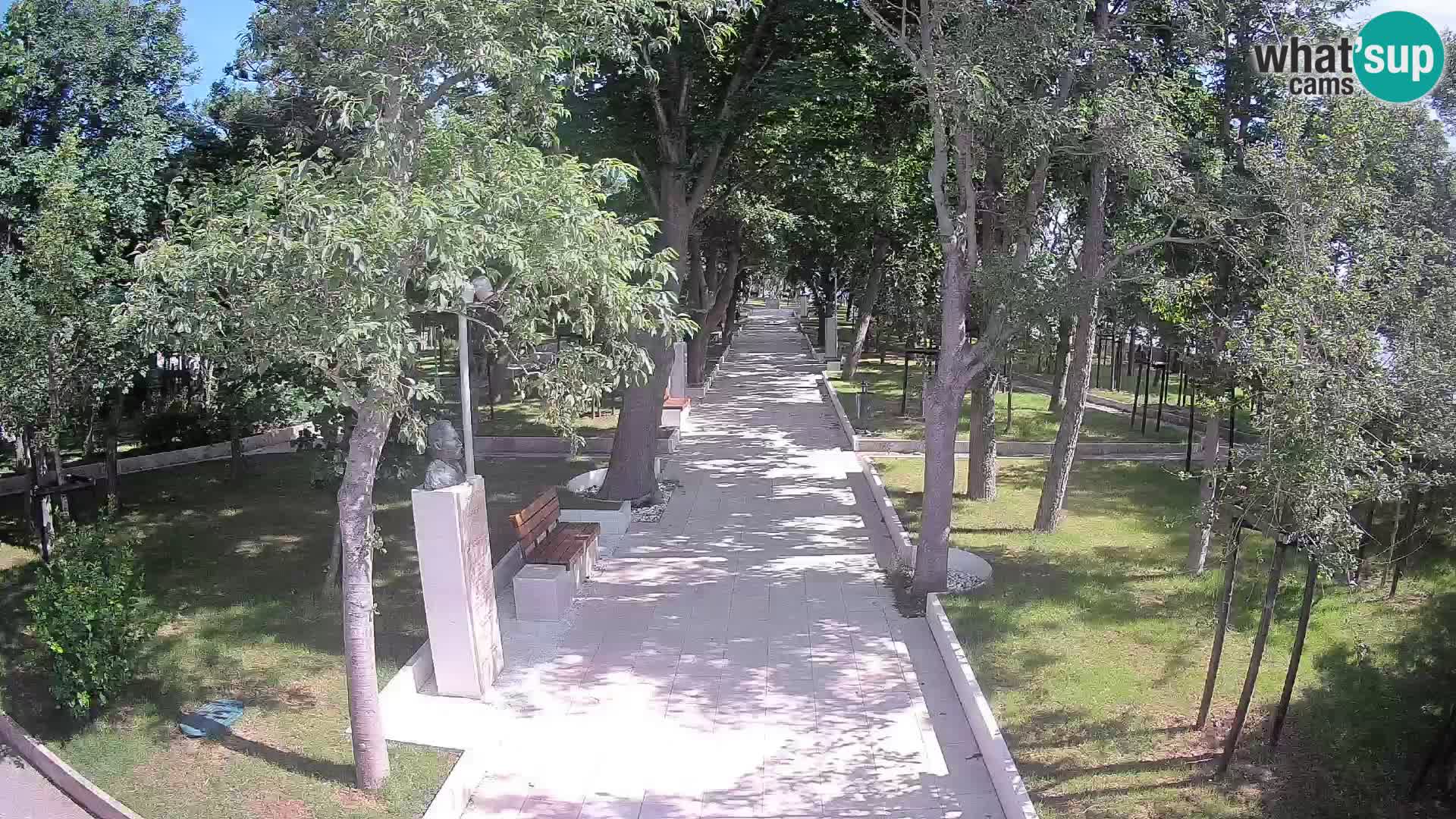 Webcam Schriftstellerpark Senj – Live am Meer