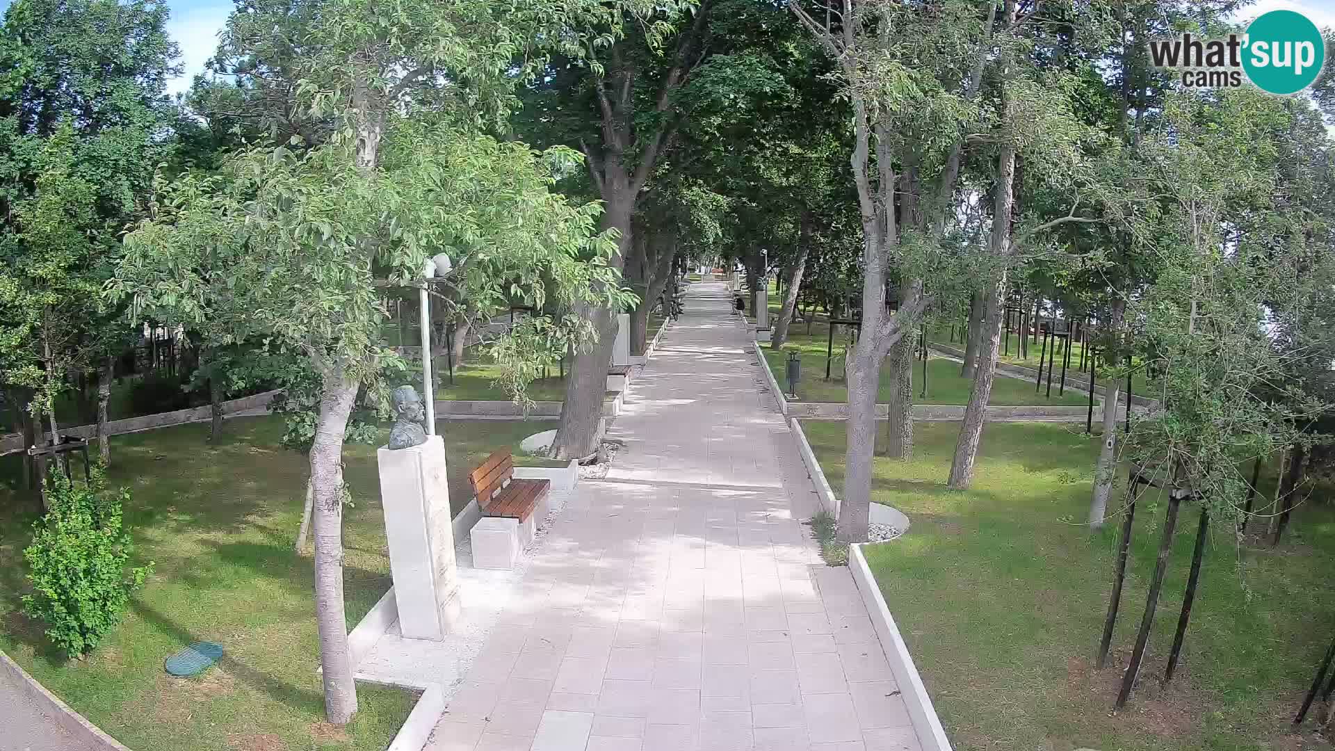 Webcam Schriftstellerpark Senj – Live am Meer