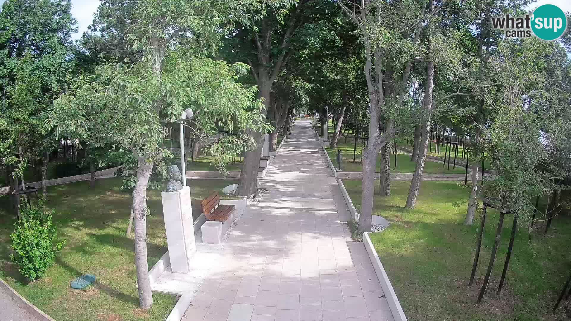 Writers’ Park Webcam Senj – Live by the Sea