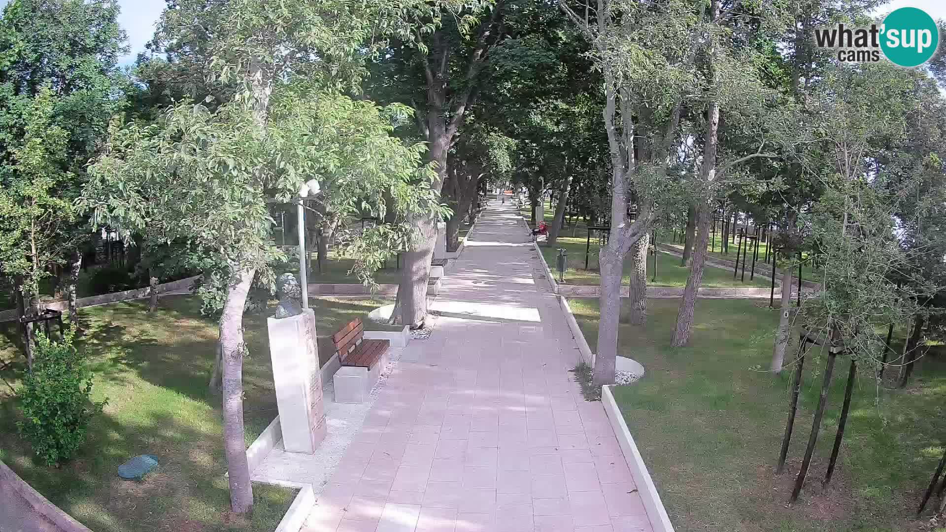 Webcam Schriftstellerpark Senj – Live am Meer