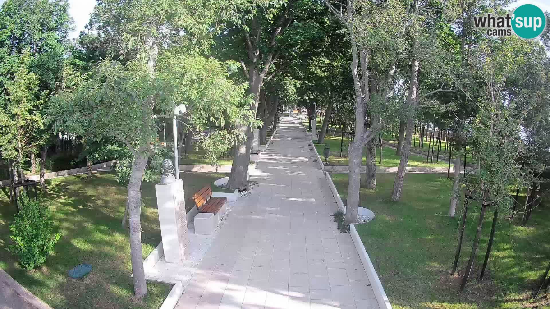 Webcam Schriftstellerpark Senj – Live am Meer
