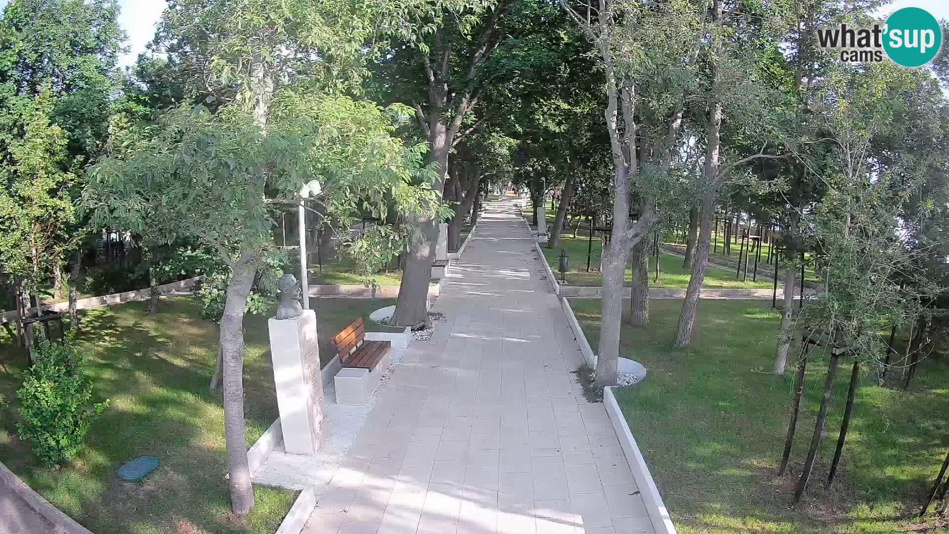 Webcam Schriftstellerpark Senj – Live am Meer