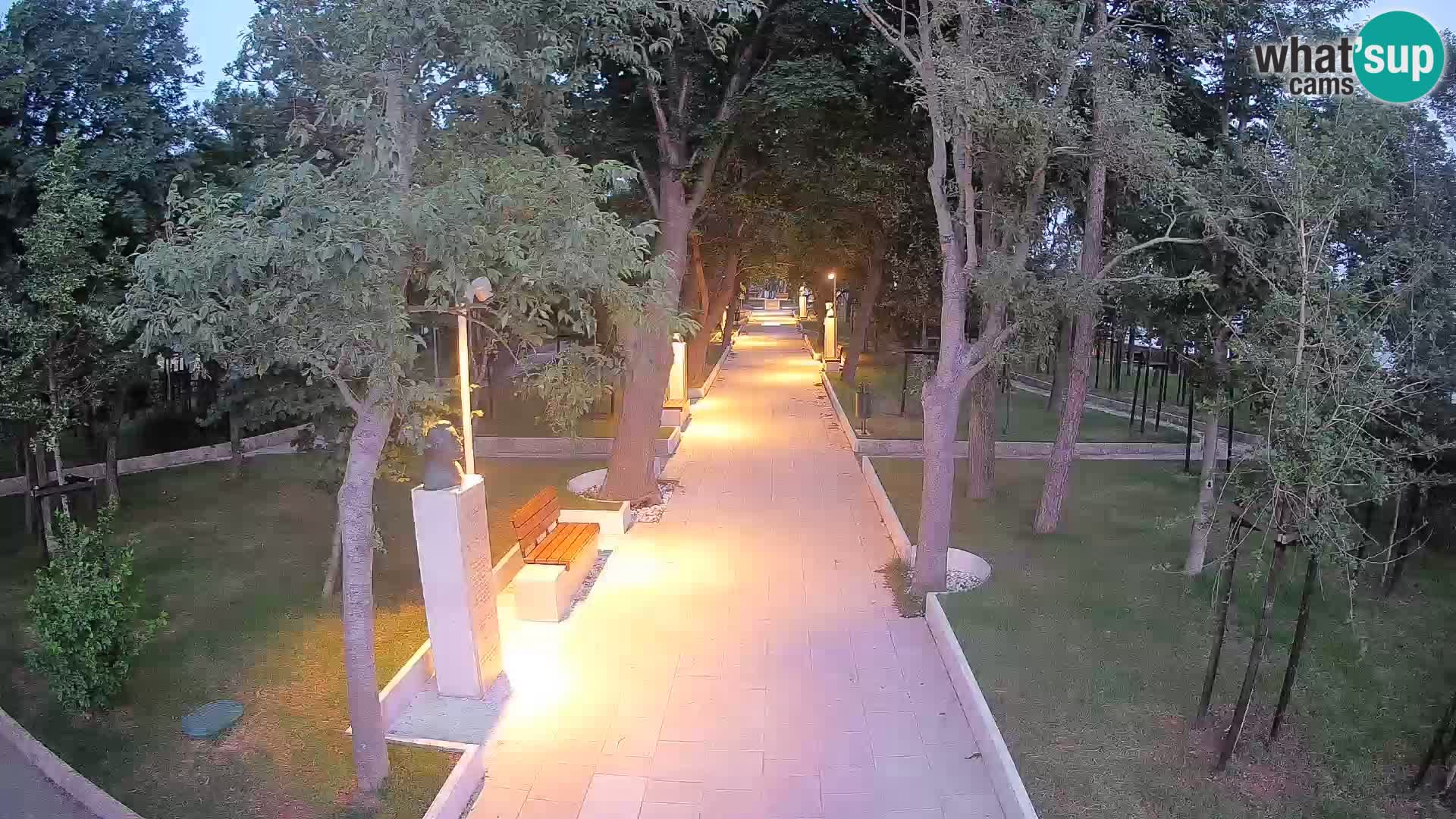 Writers’ Park Webcam Senj – Live by the Sea