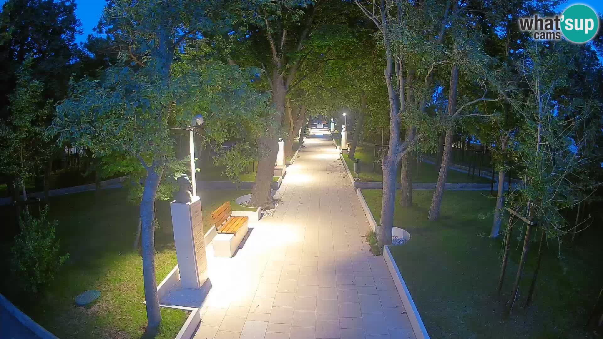 Webcam Schriftstellerpark Senj – Live am Meer