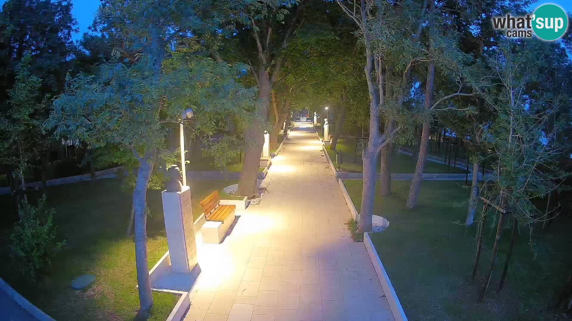 Writers’ Park Webcam Senj – Live by the Sea