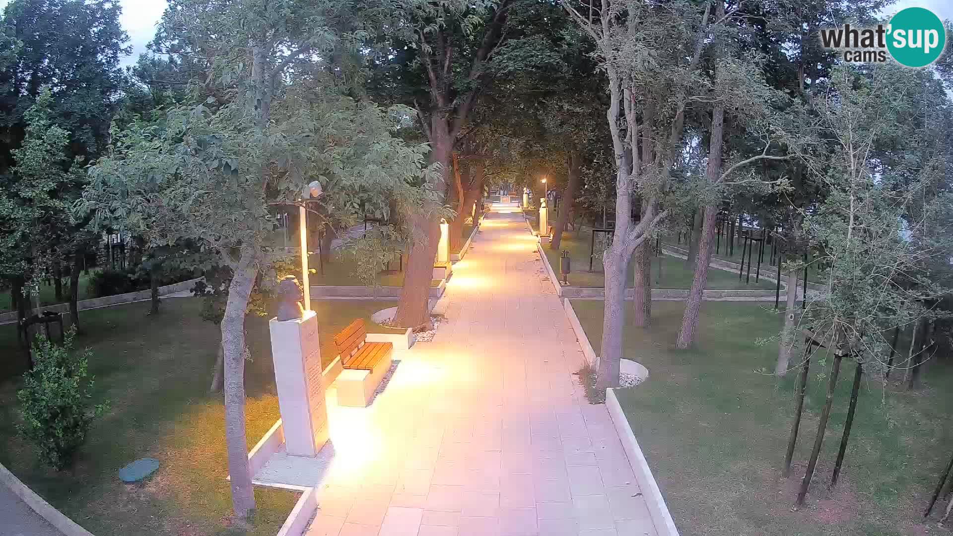 Writers’ Park Webcam Senj – Live by the Sea