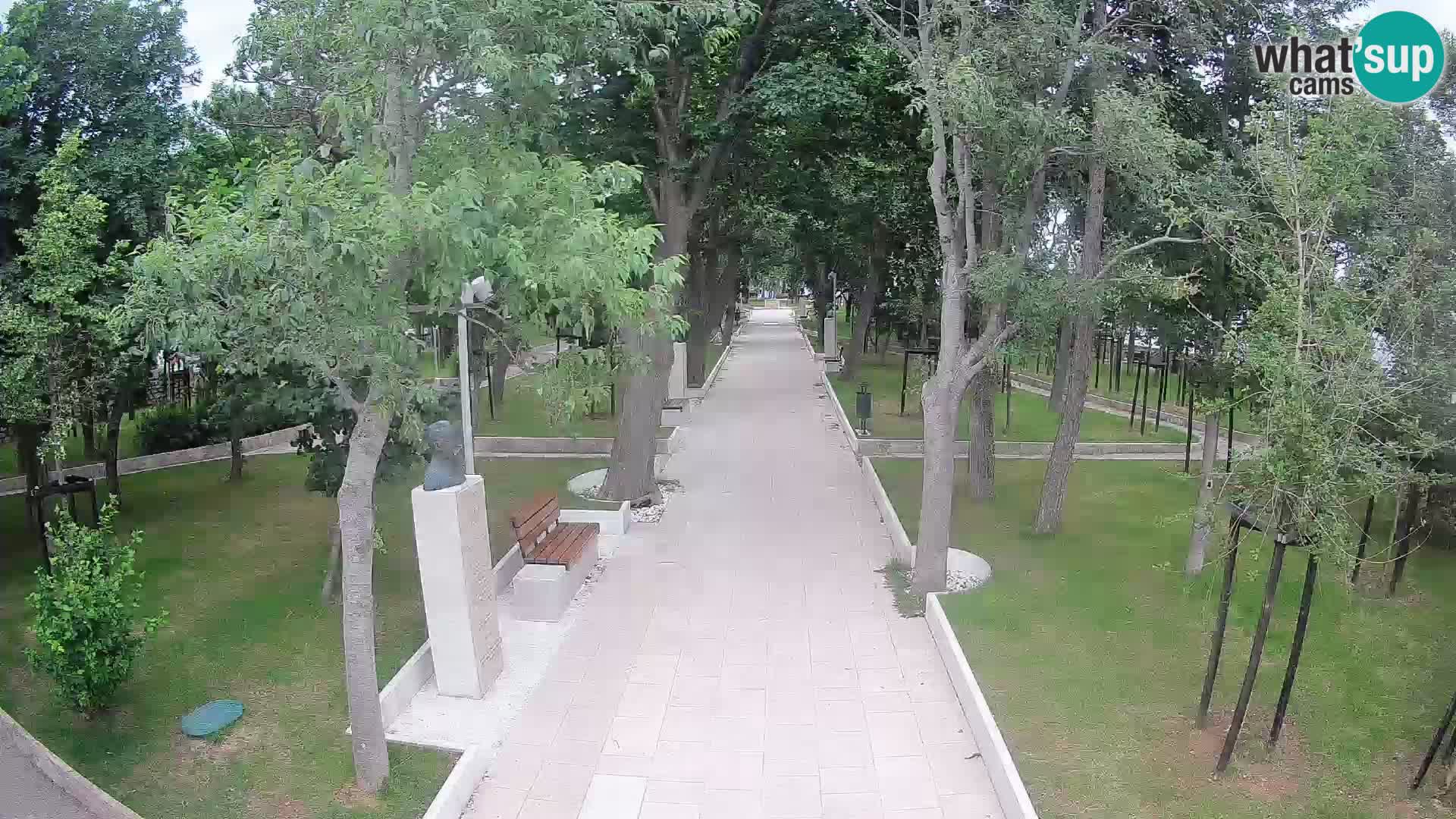 Webcam Schriftstellerpark Senj – Live am Meer