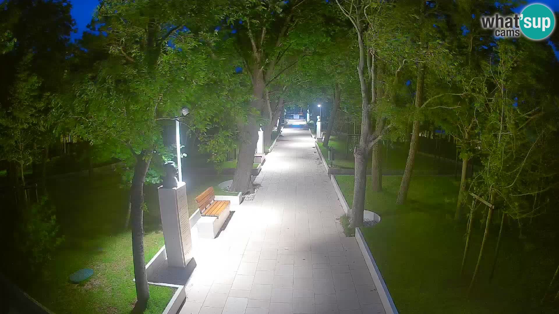 Writers’ Park Webcam Senj – Live by the Sea