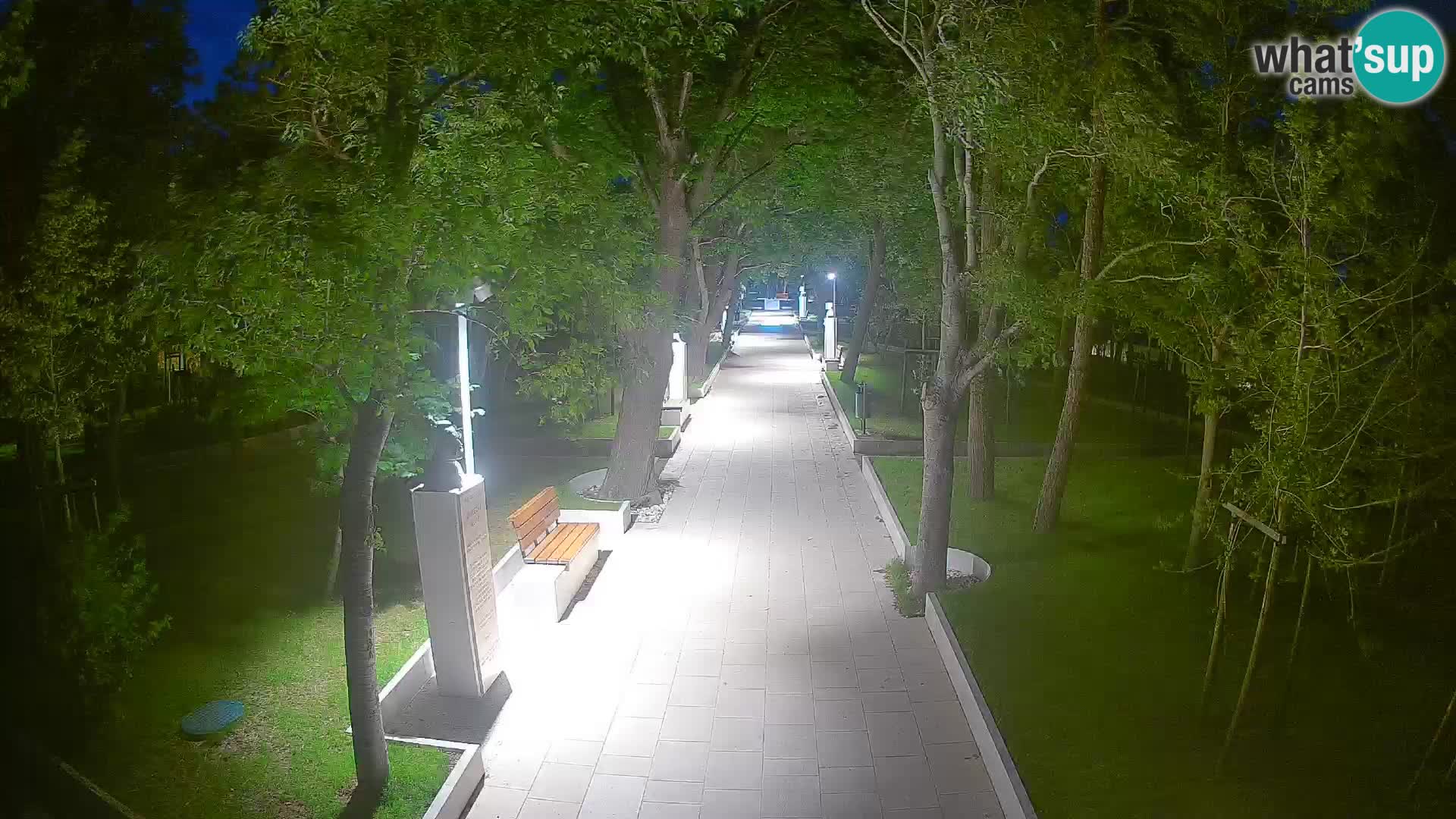 Webcam Schriftstellerpark Senj – Live am Meer