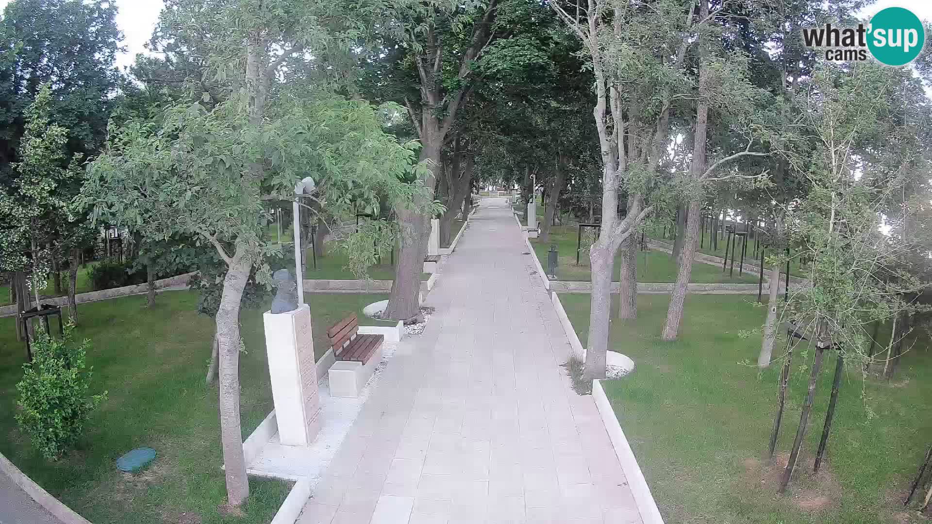 Webcam Schriftstellerpark Senj – Live am Meer