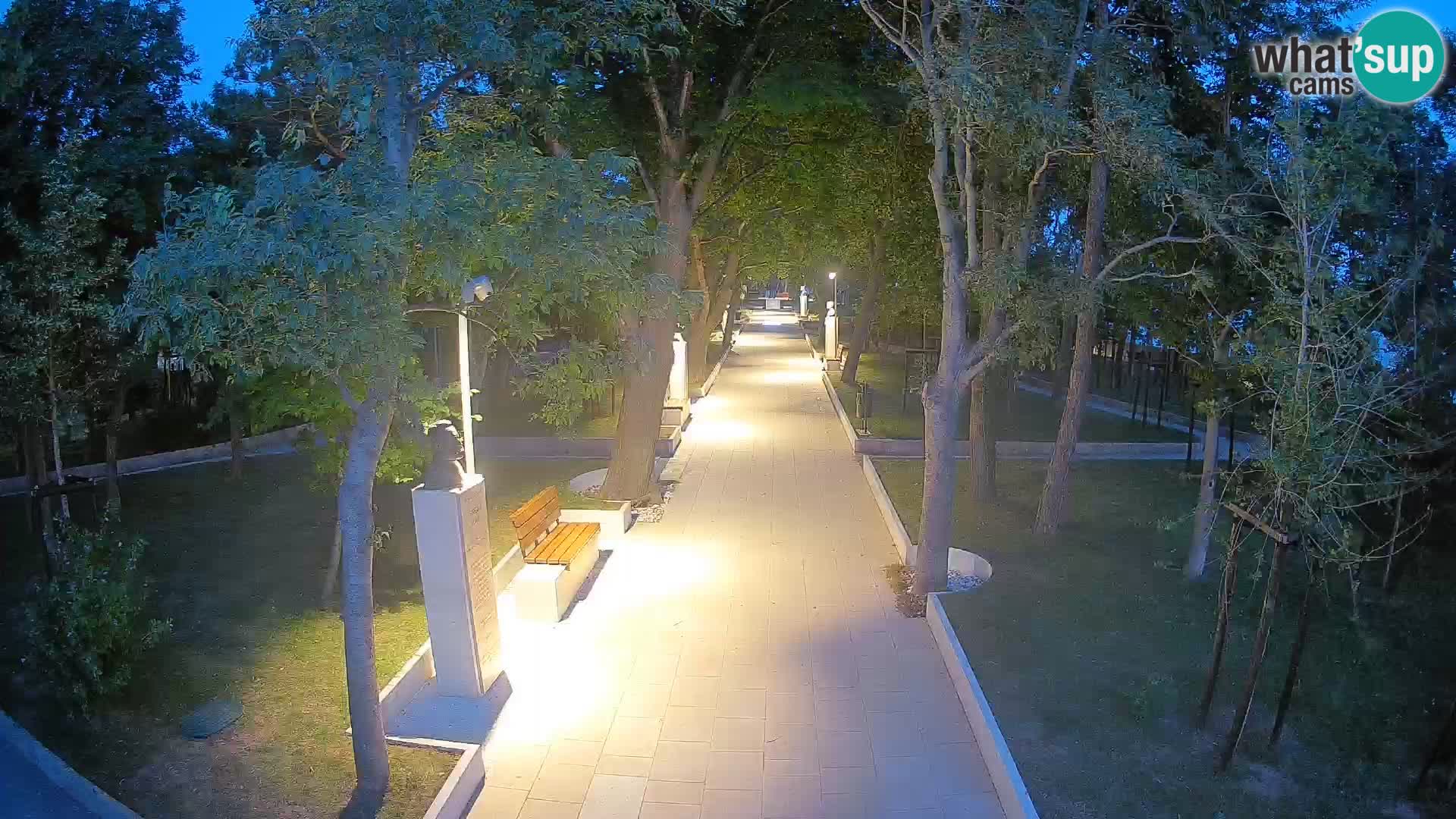Webcam Schriftstellerpark Senj – Live am Meer