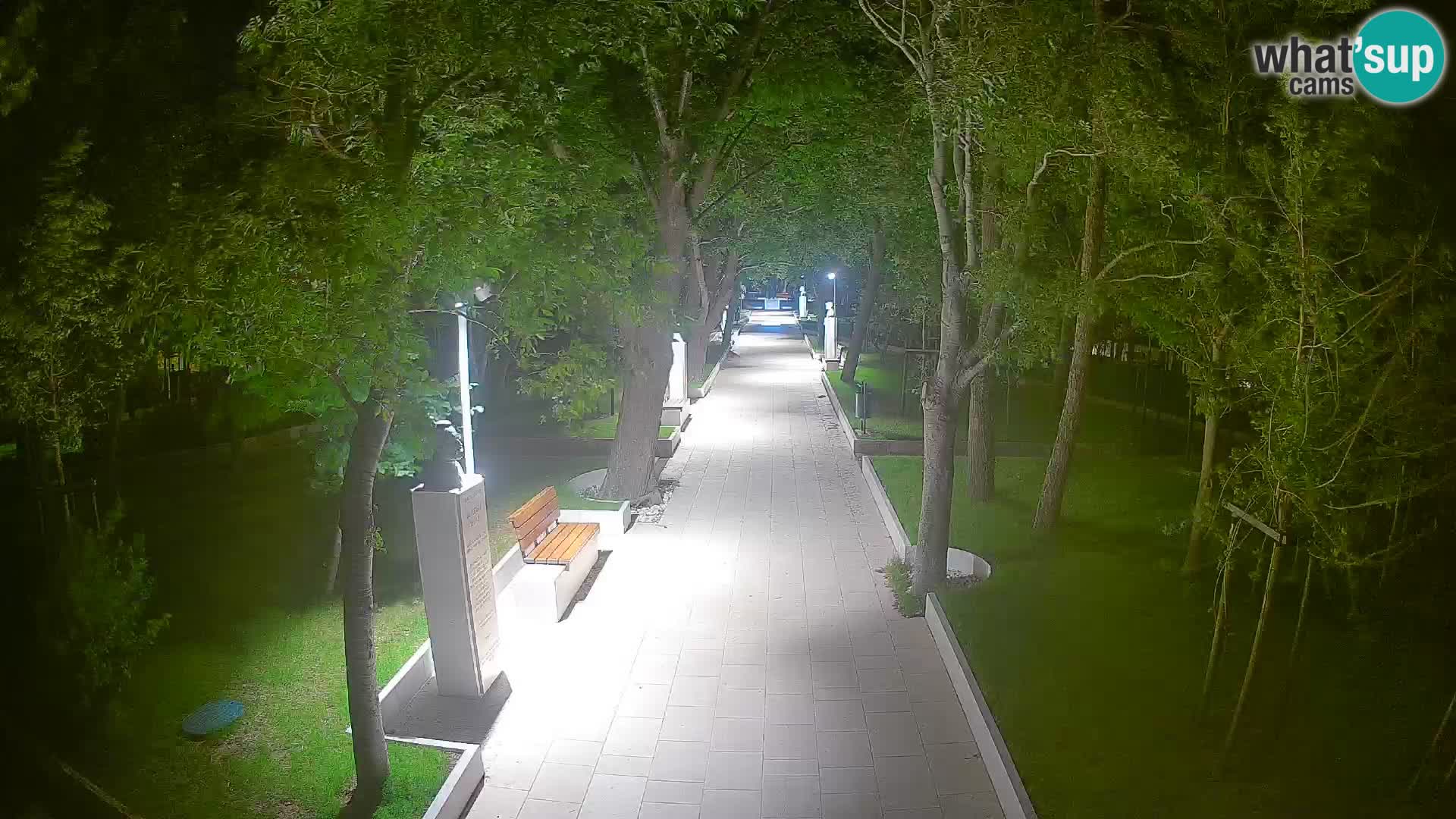 Writers’ Park Webcam Senj – Live by the Sea