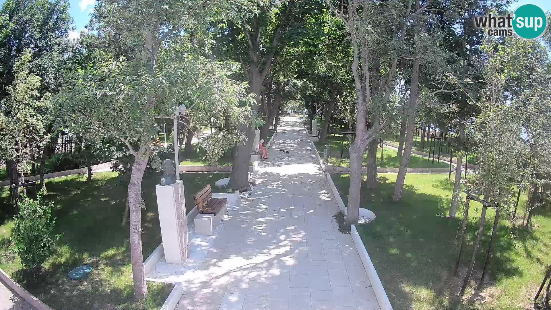 Webcam Schriftstellerpark Senj – Live am Meer