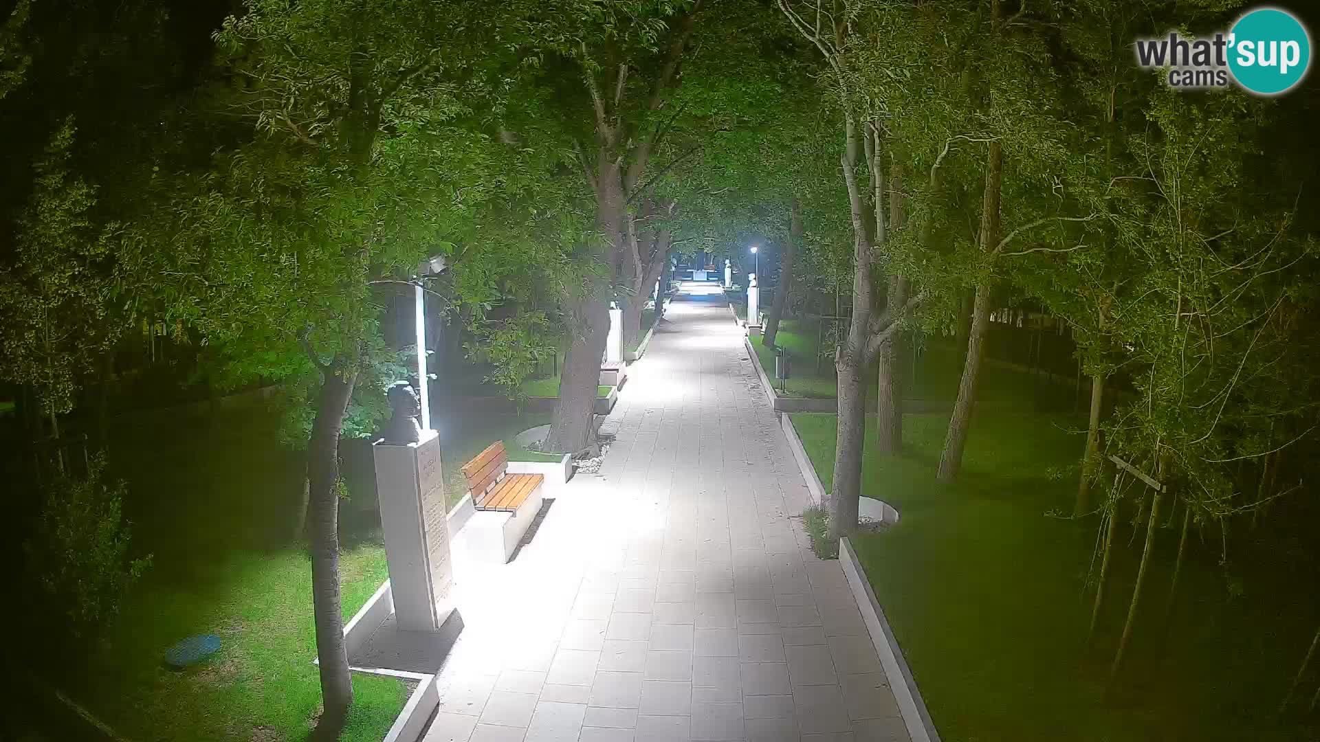 Webcam Schriftstellerpark Senj – Live am Meer