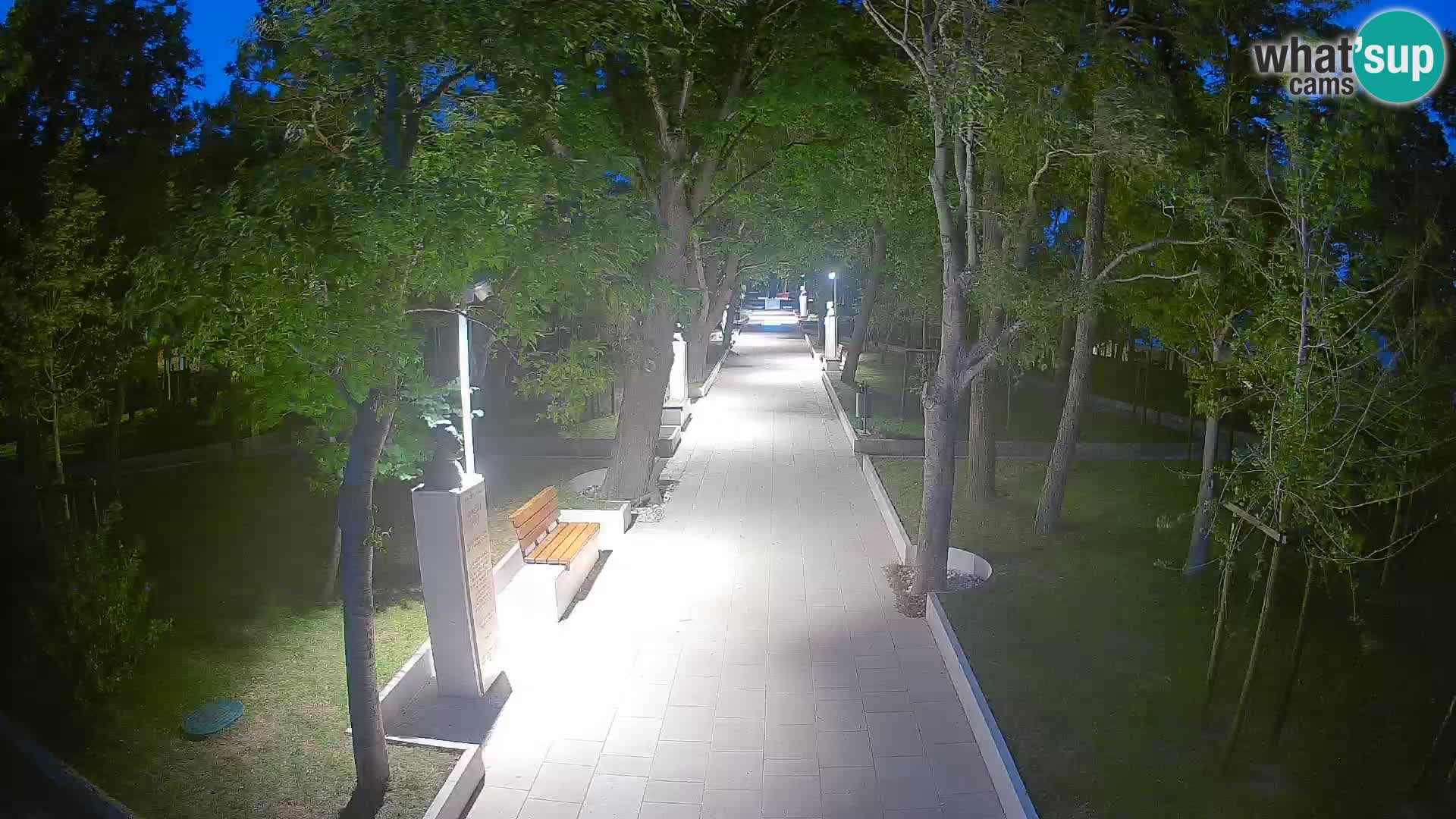 Webcam Schriftstellerpark Senj – Live am Meer