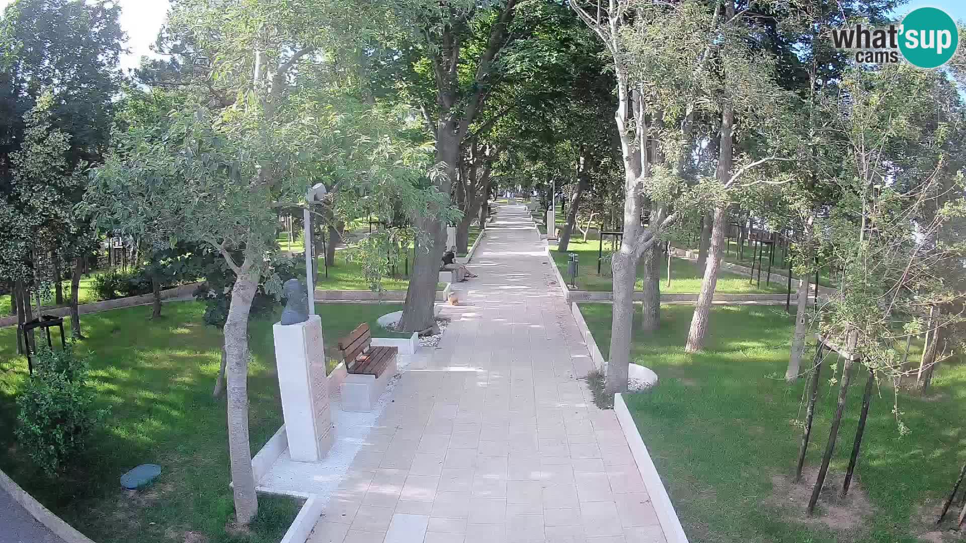 Webcam Schriftstellerpark Senj – Live am Meer