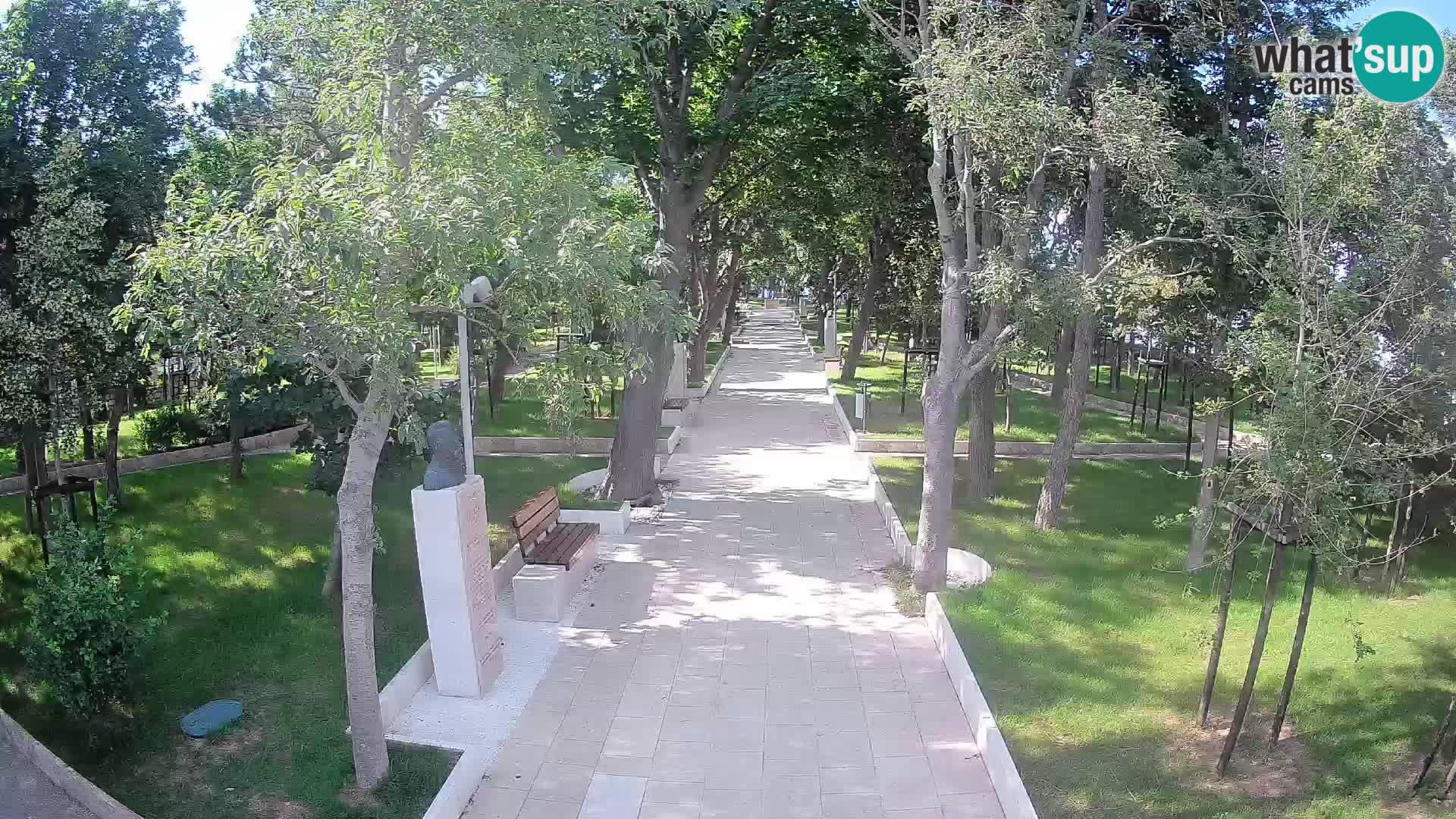 Webcam Schriftstellerpark Senj – Live am Meer