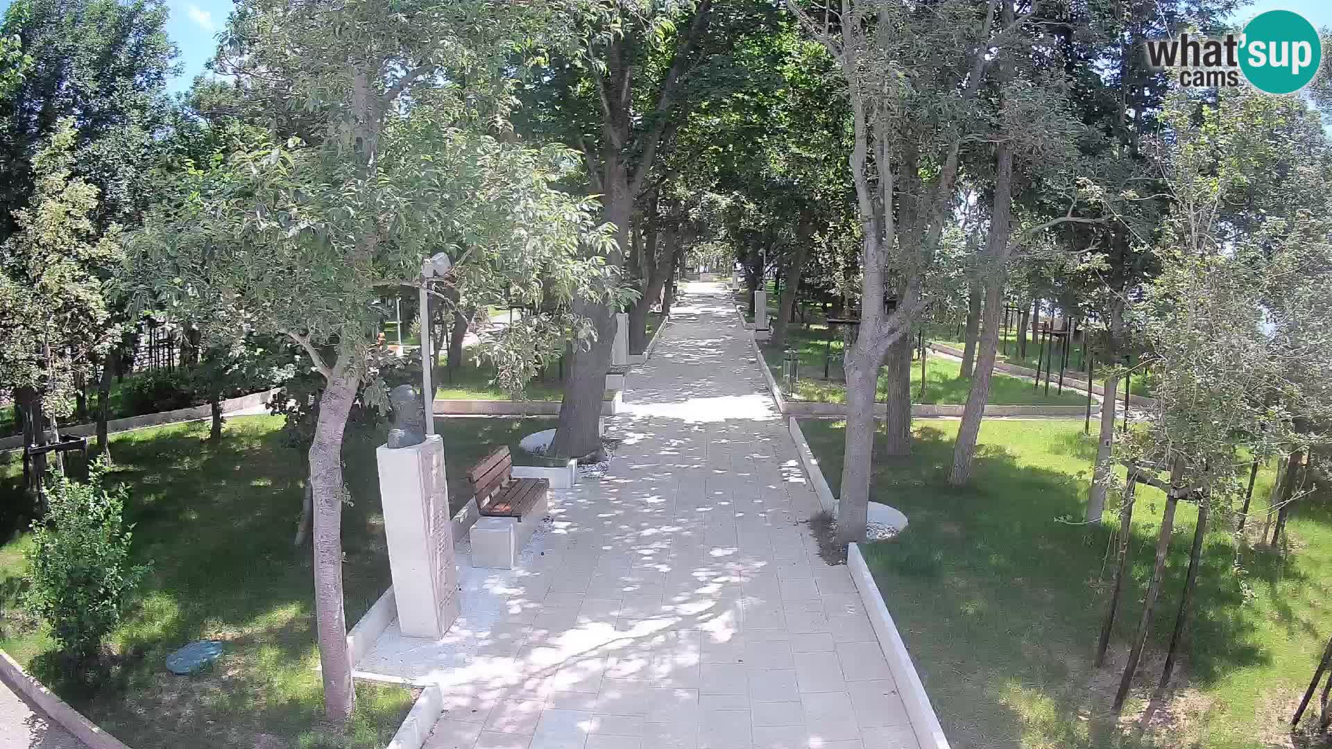 Webcam Schriftstellerpark Senj – Live am Meer