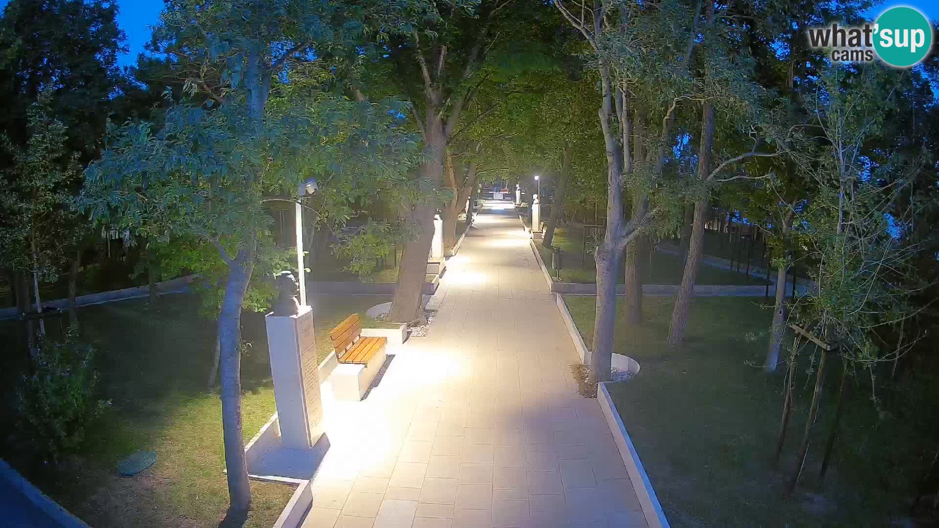 Webcam Schriftstellerpark Senj – Live am Meer
