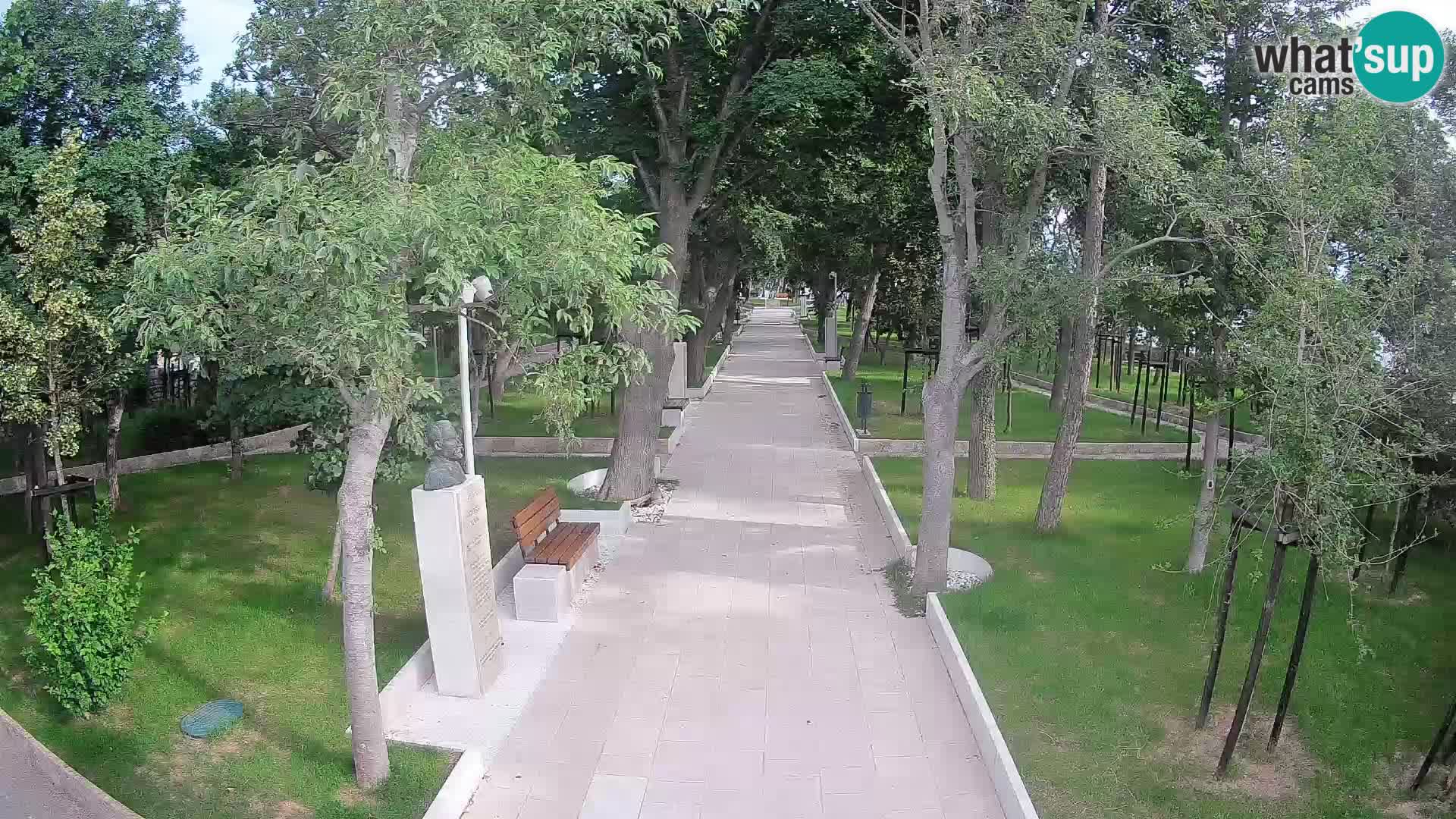 Webcam Schriftstellerpark Senj – Live am Meer