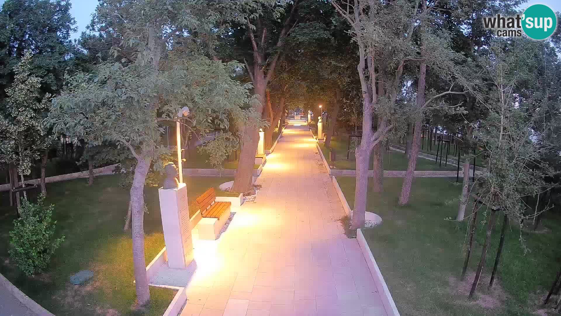 Webcam Schriftstellerpark Senj – Live am Meer