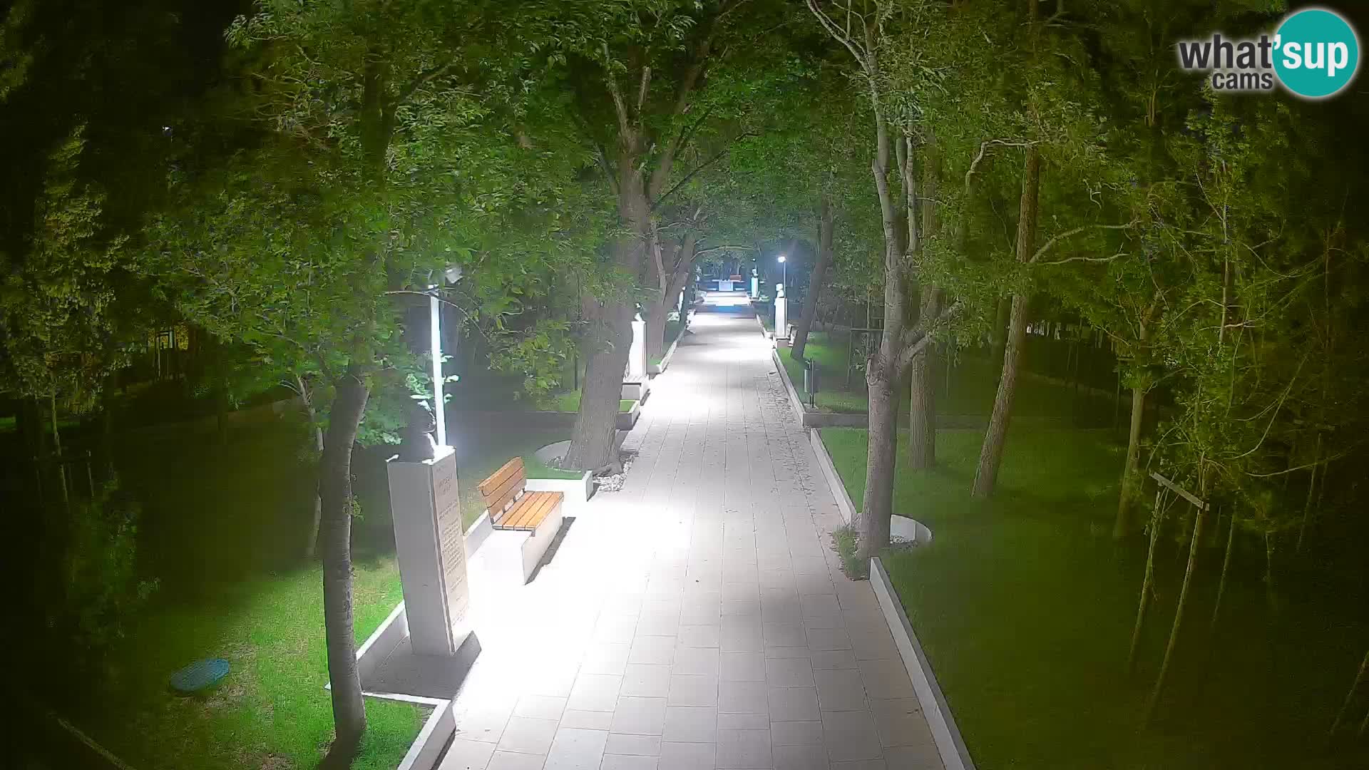 Webcam Schriftstellerpark Senj – Live am Meer