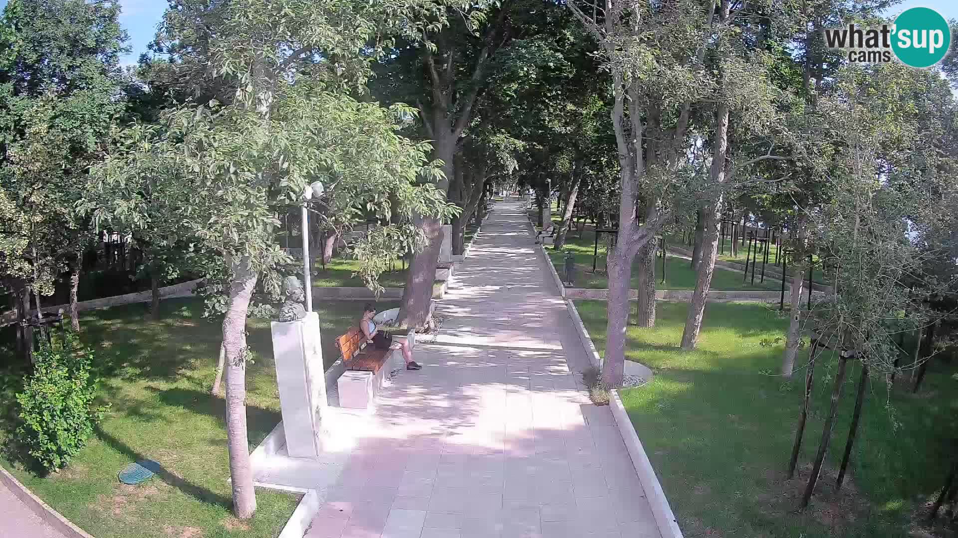 Webcam Schriftstellerpark Senj – Live am Meer