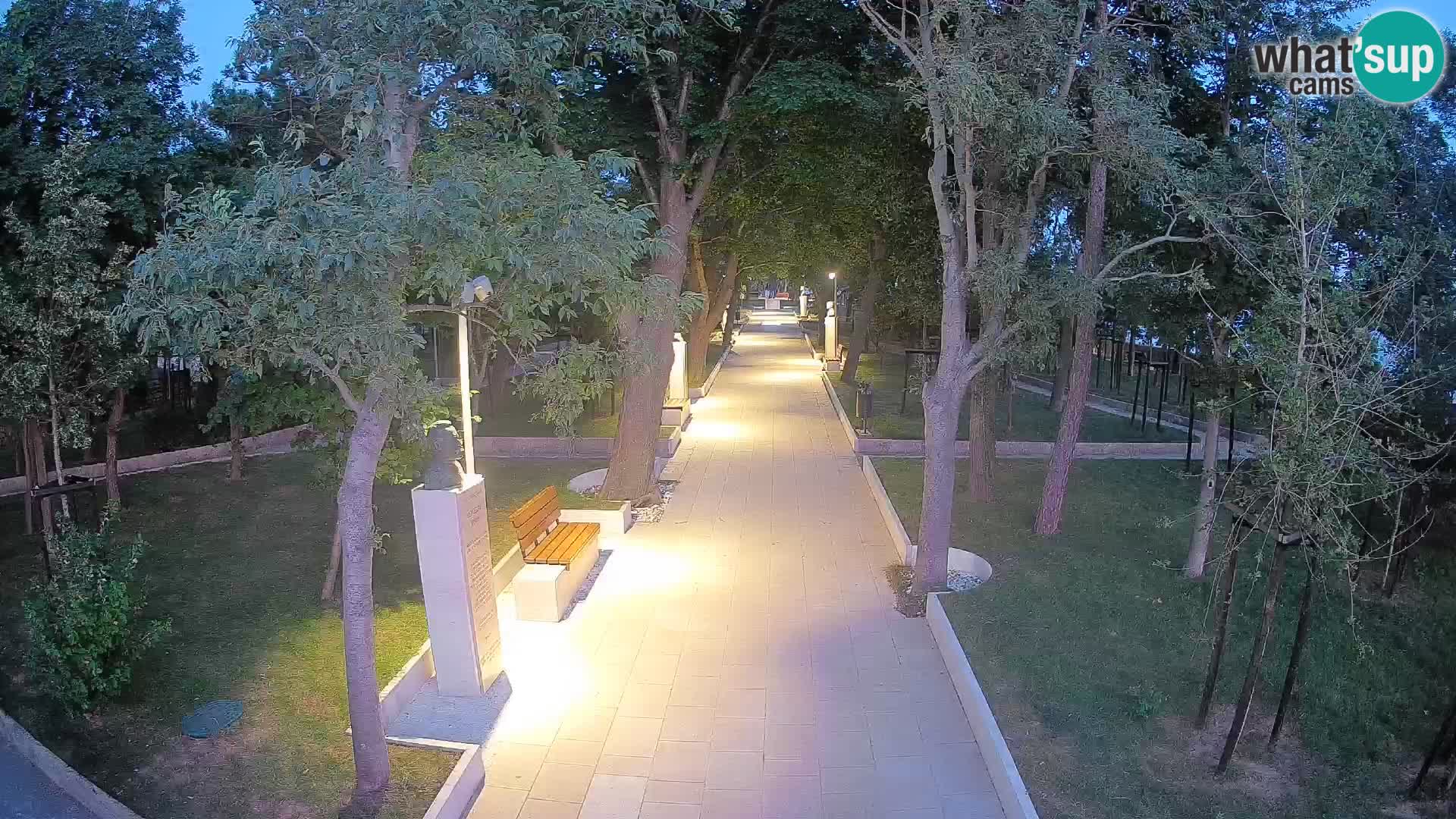Webcam Schriftstellerpark Senj – Live am Meer