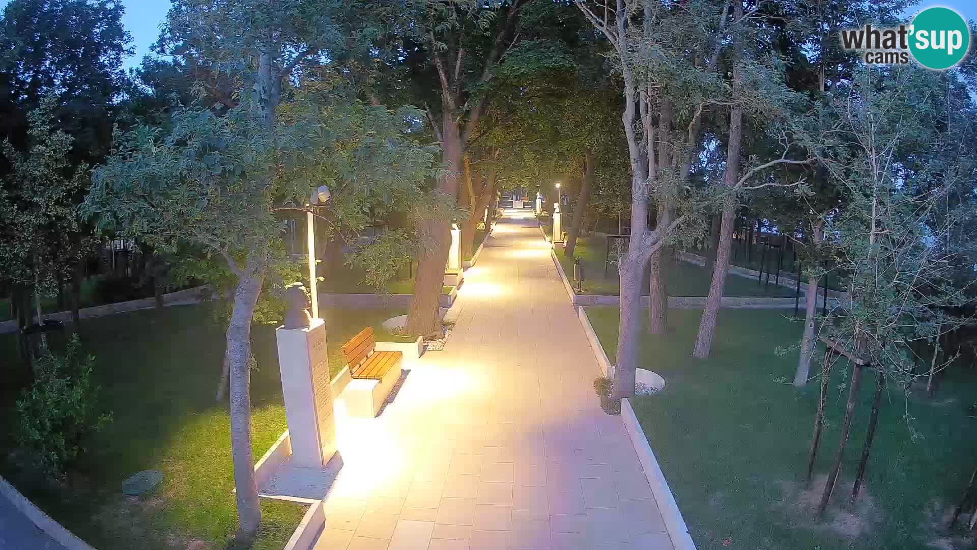 Writers’ Park Webcam Senj – Live by the Sea