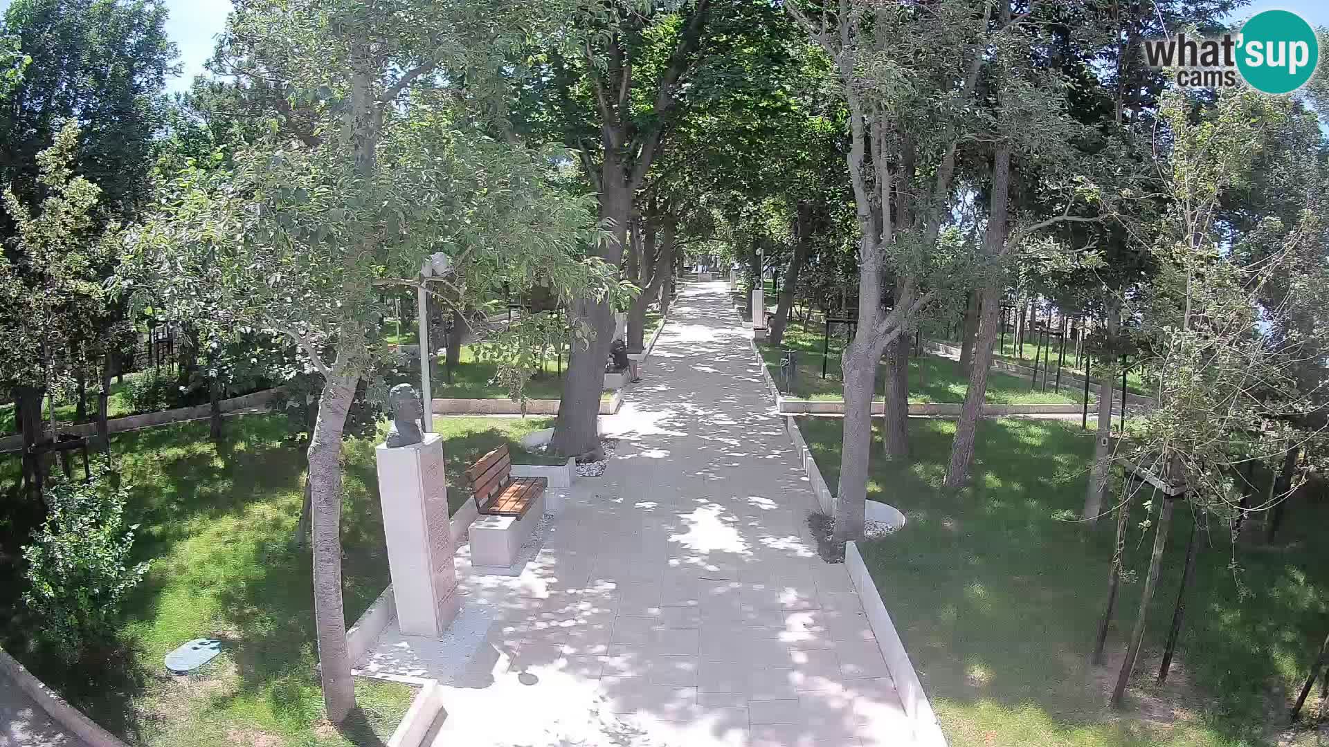 Writers’ Park Webcam Senj – Live by the Sea