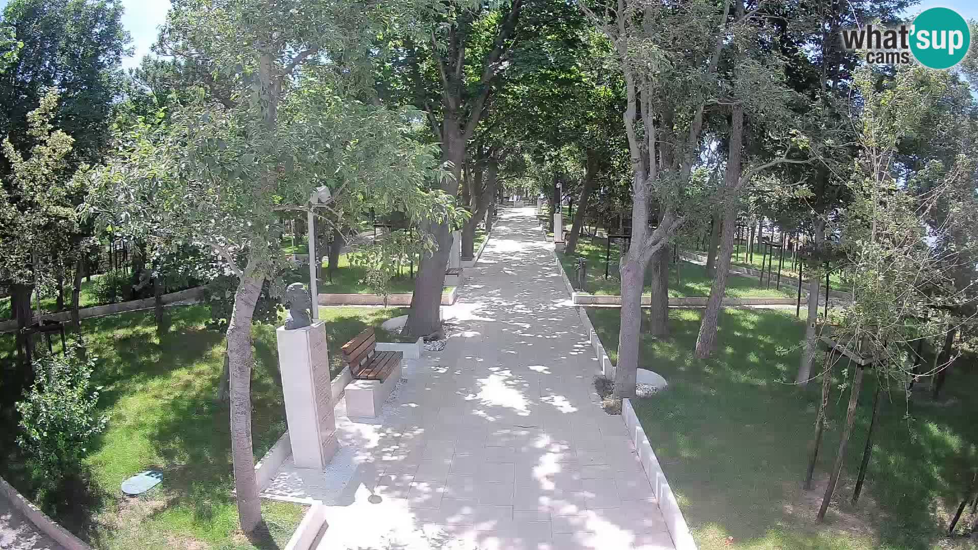 Writers’ Park Webcam Senj – Live by the Sea