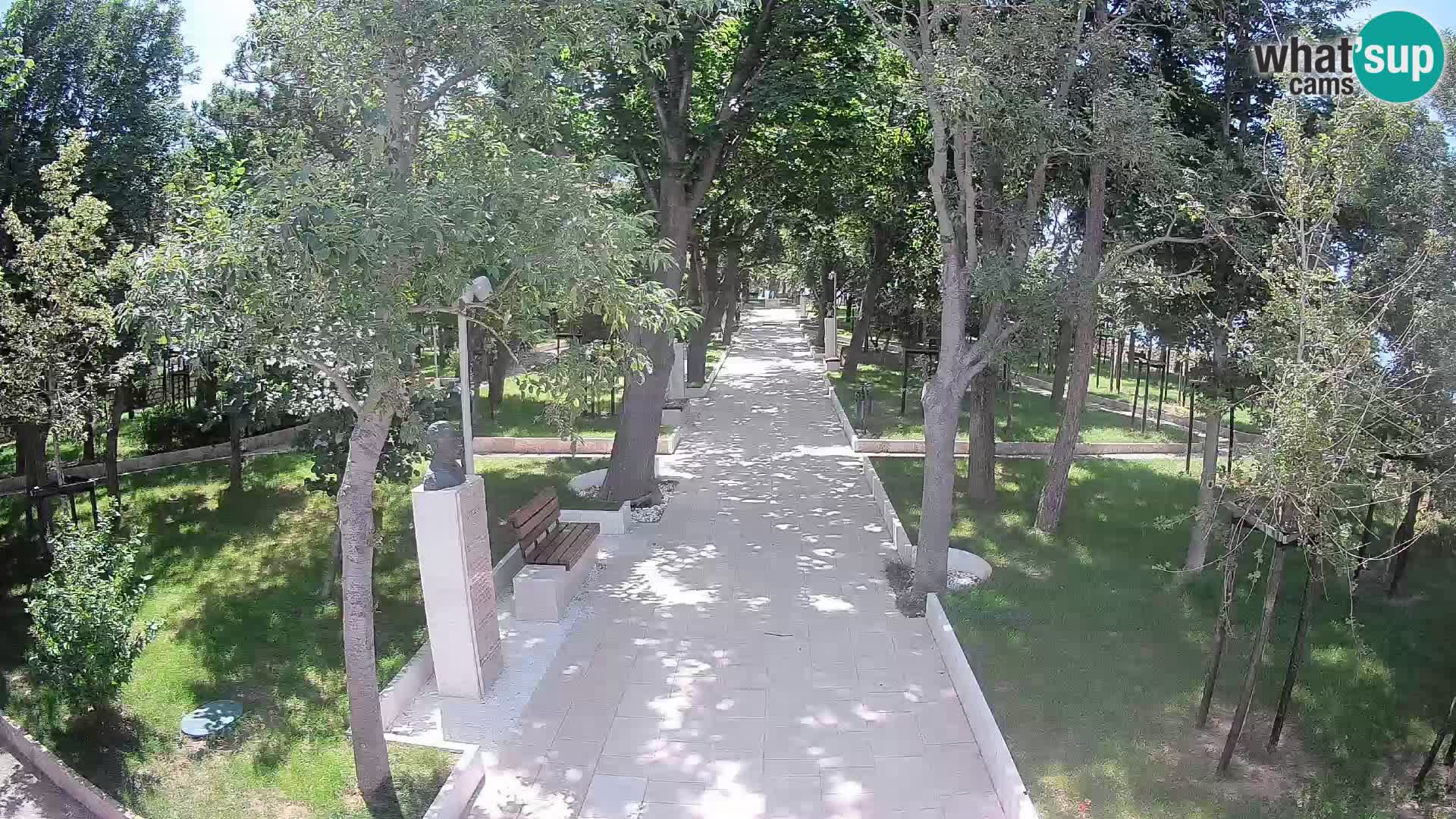 Webcam Schriftstellerpark Senj – Live am Meer