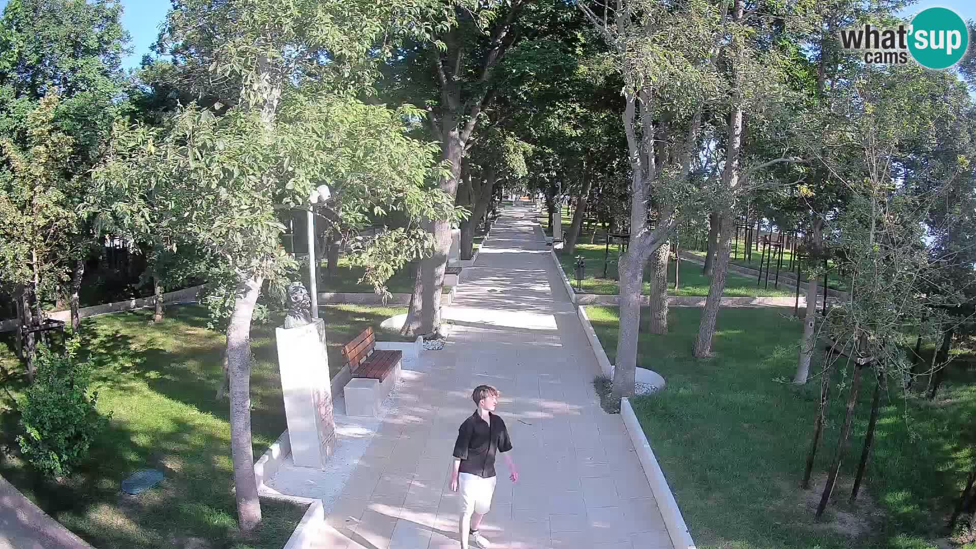 Webcam Schriftstellerpark Senj – Live am Meer