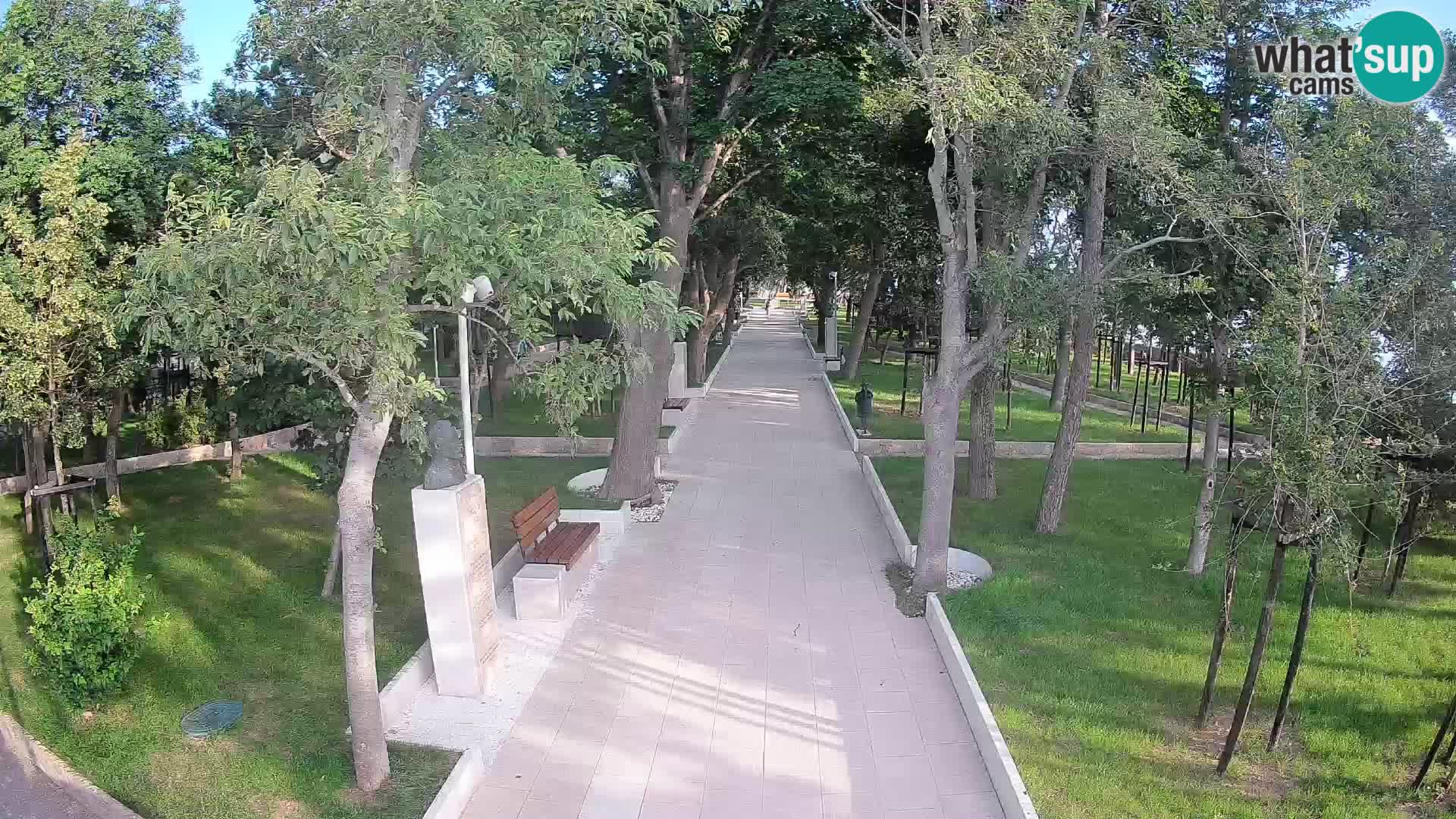 Webcam Schriftstellerpark Senj – Live am Meer